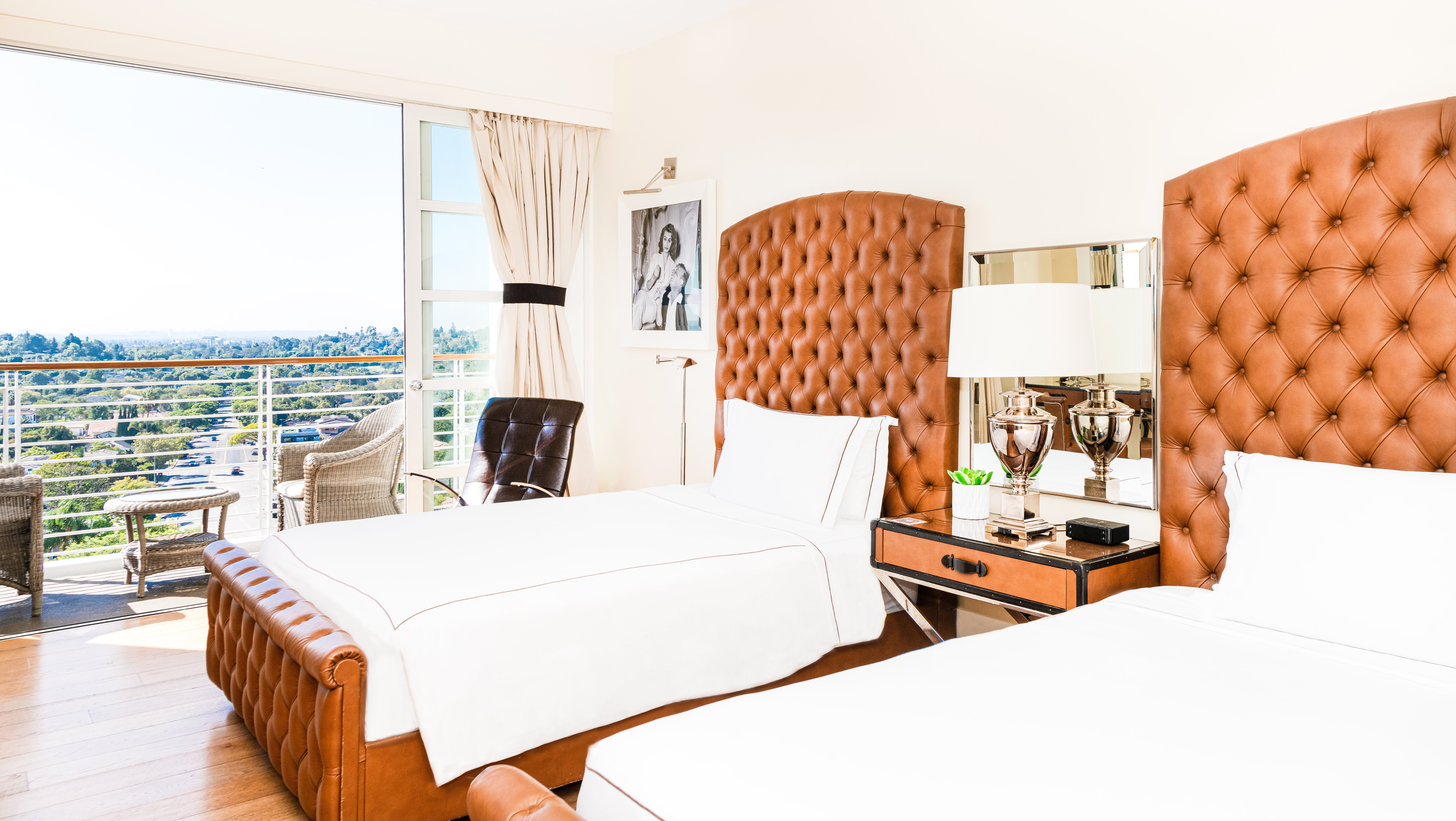 Premium, 2 Double Beds, Beverly Hills View