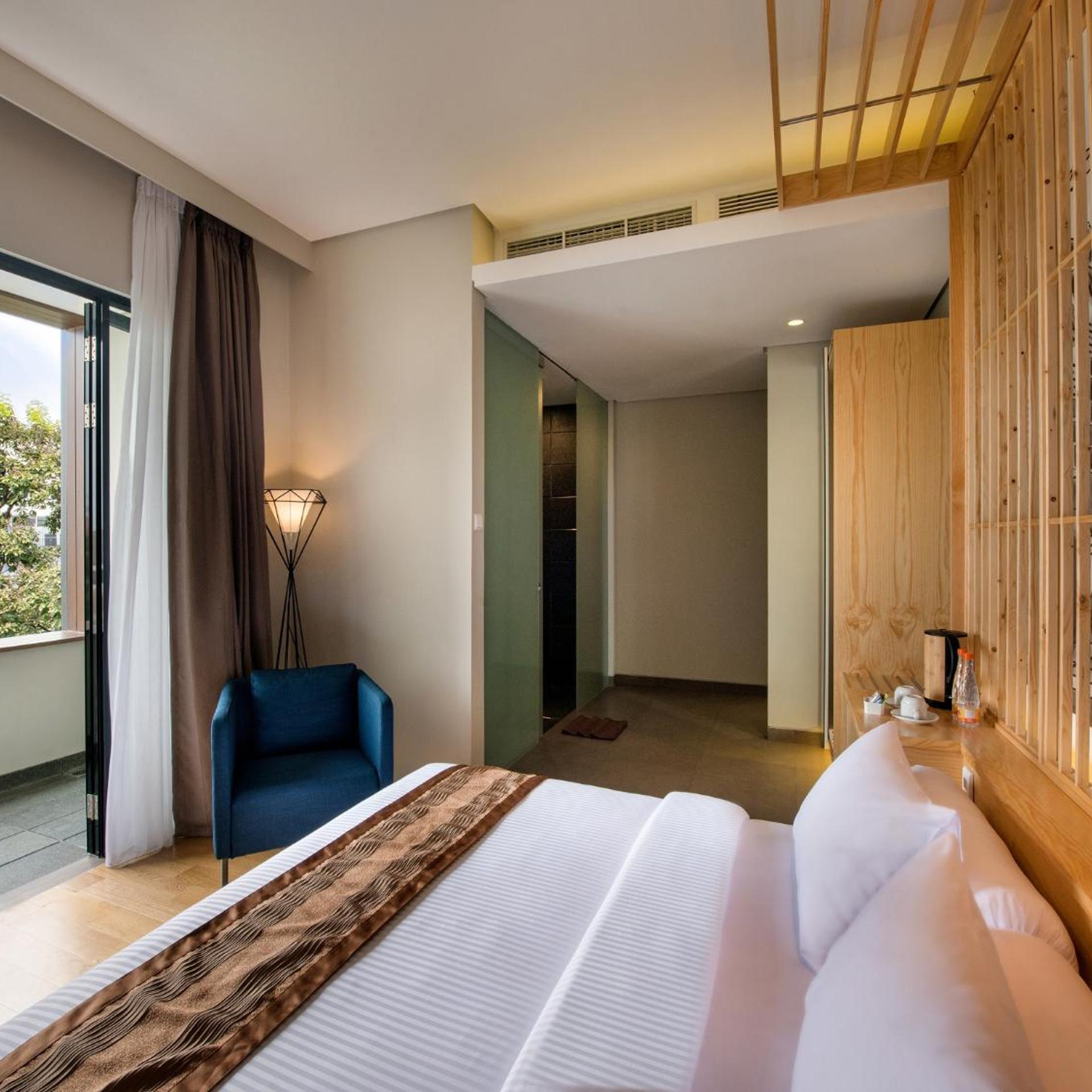 غرفة ديلوكس بسرير مزدوج بشرفة، Tama Boutique Hotel 2/10