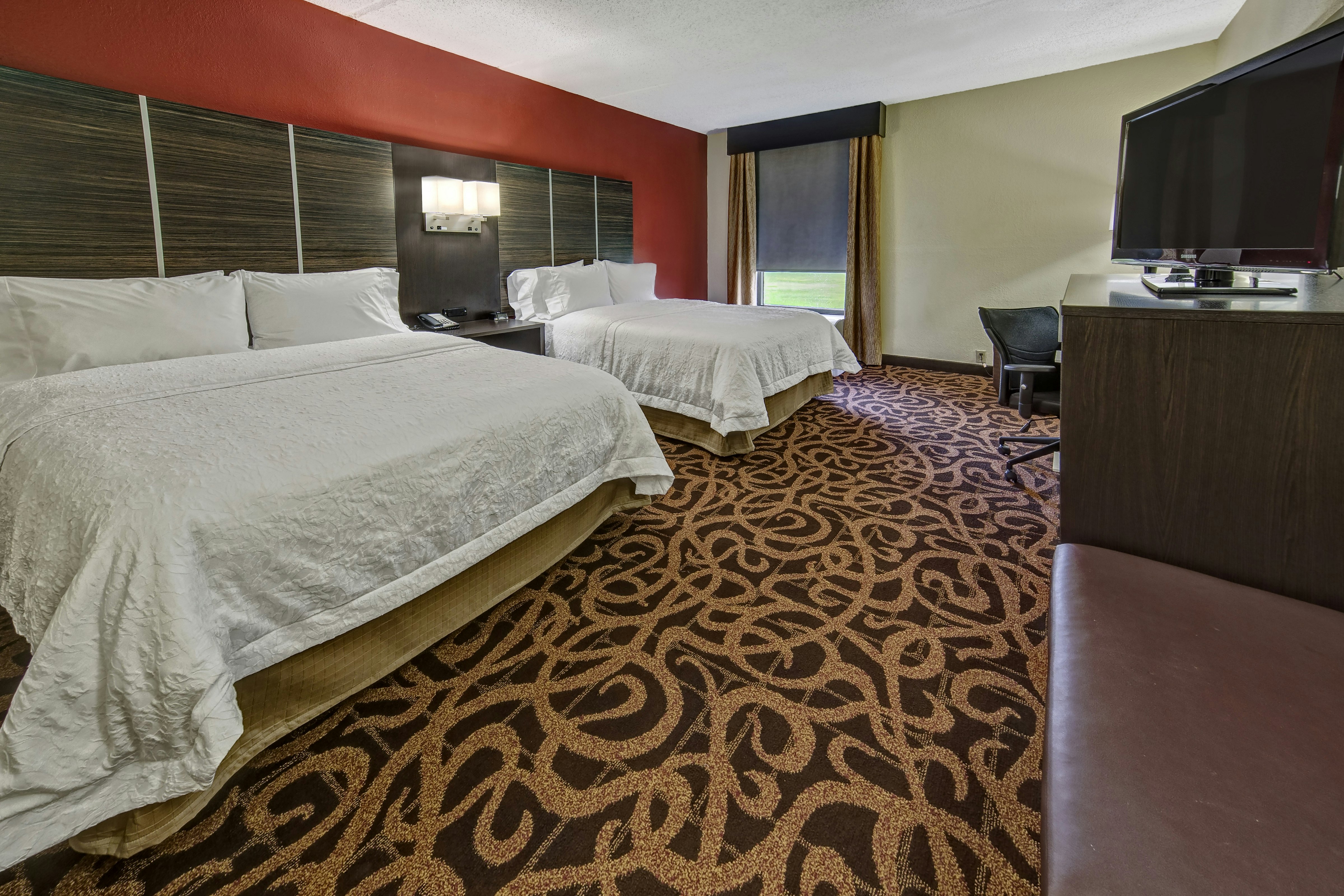غرفة بسريرين مزدوجين لذوي الإعاقة، Hampton Inn Houston Baytown 3/4