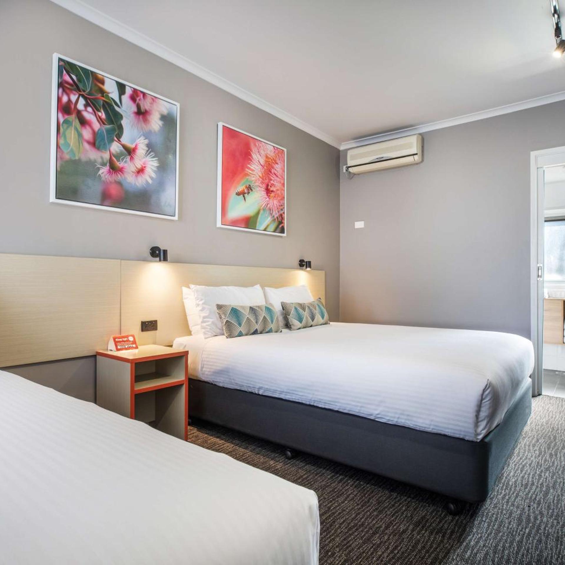 Studio, 1 Queen and 1 Single Bed