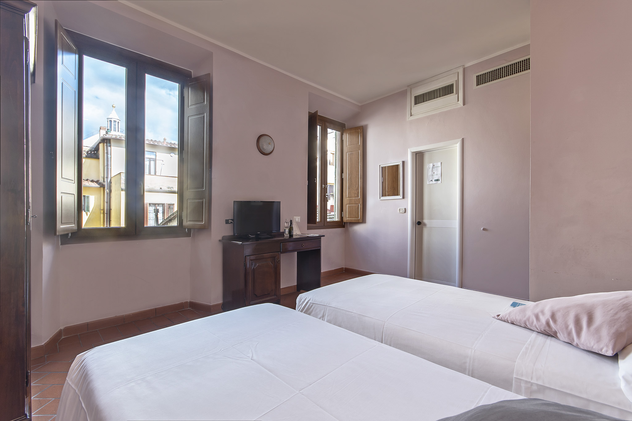Room, Single, Double Bed, Duomo View