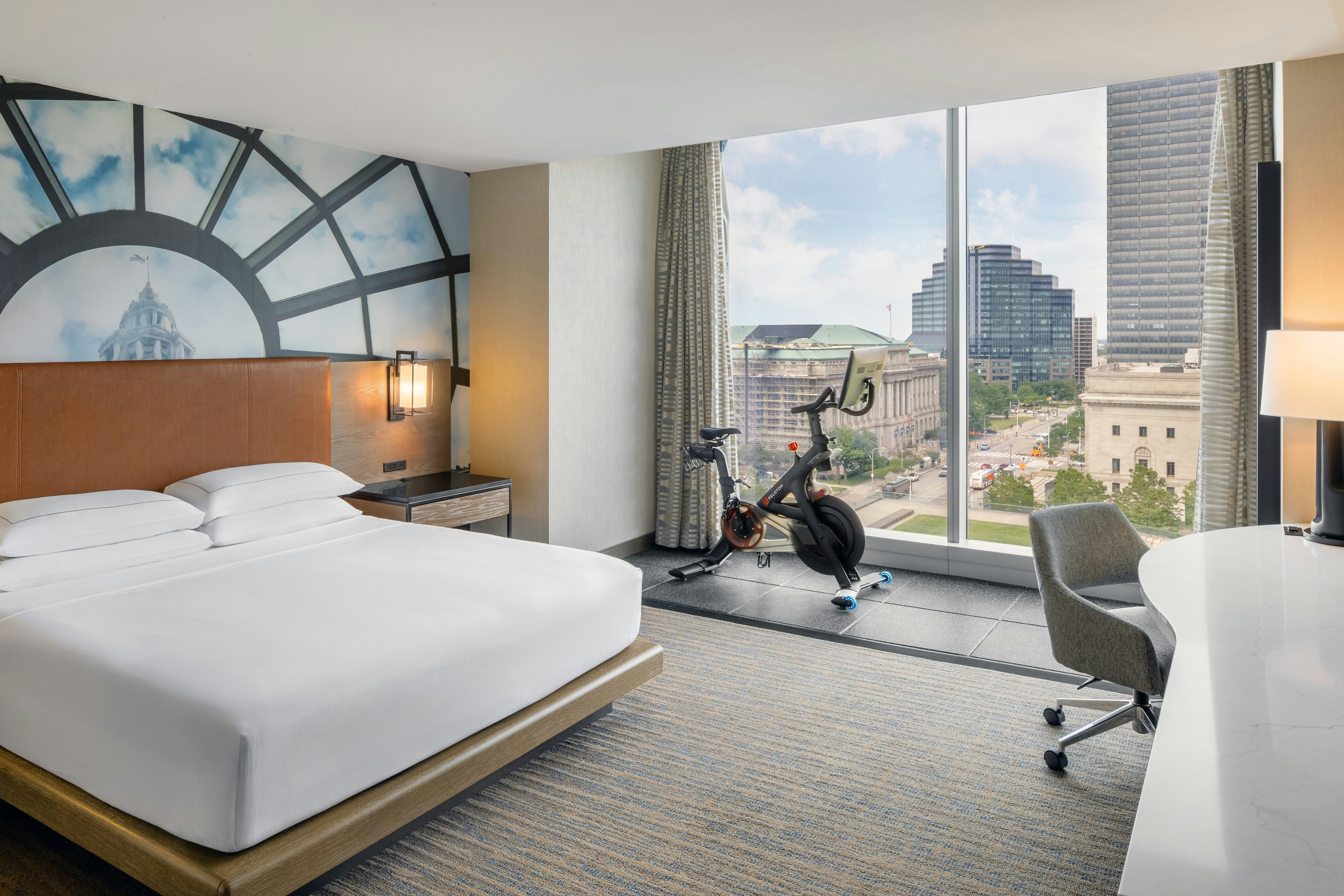 Room, King Bed, with View, Peloton, Accessible