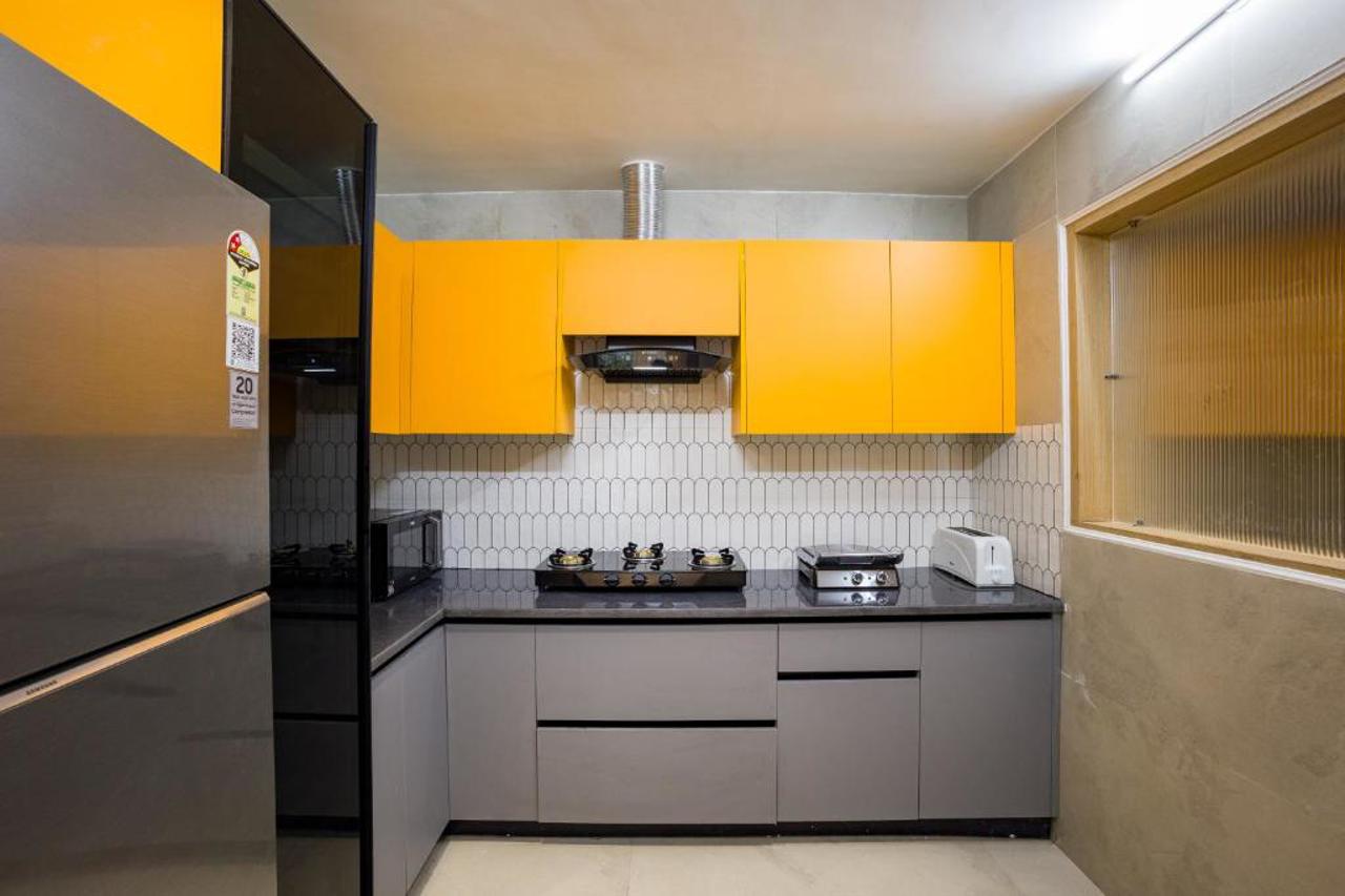 Lobby at ELIVAAS Varsha Greens A 4-BHK Retreat with Private Pool & Outdoor Patios, Taoru