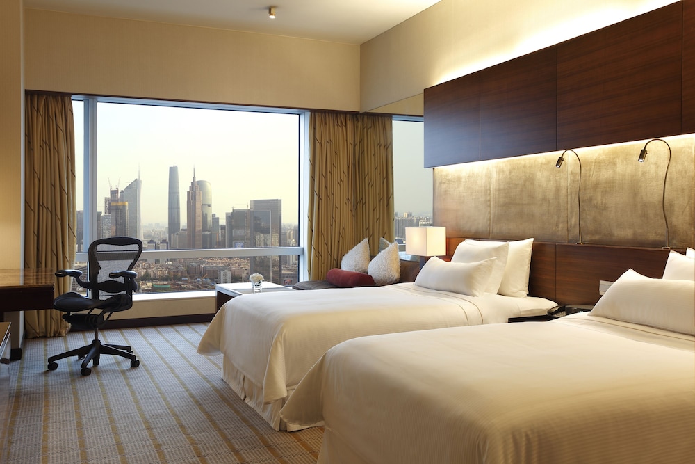 غرفة بسريرين منفصلين بإطلالة على المدينة، The Westin Guangzhou 3/10