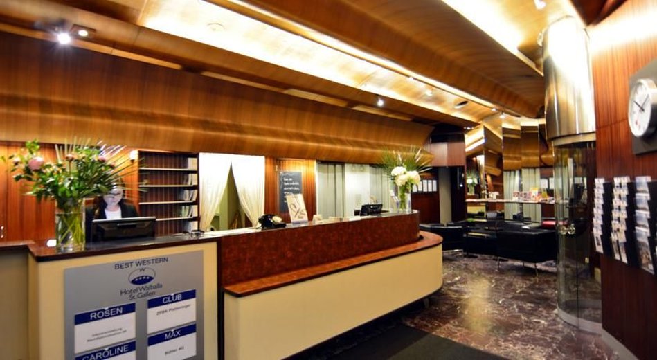 Lobby at Hotel Walhalla, ST GALLEN