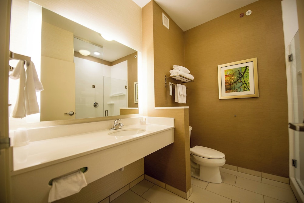 غرفة بسرير كينج مع أريكة لذوي الإعاقة، Fairfield Inn Suites Cambridge 4/4