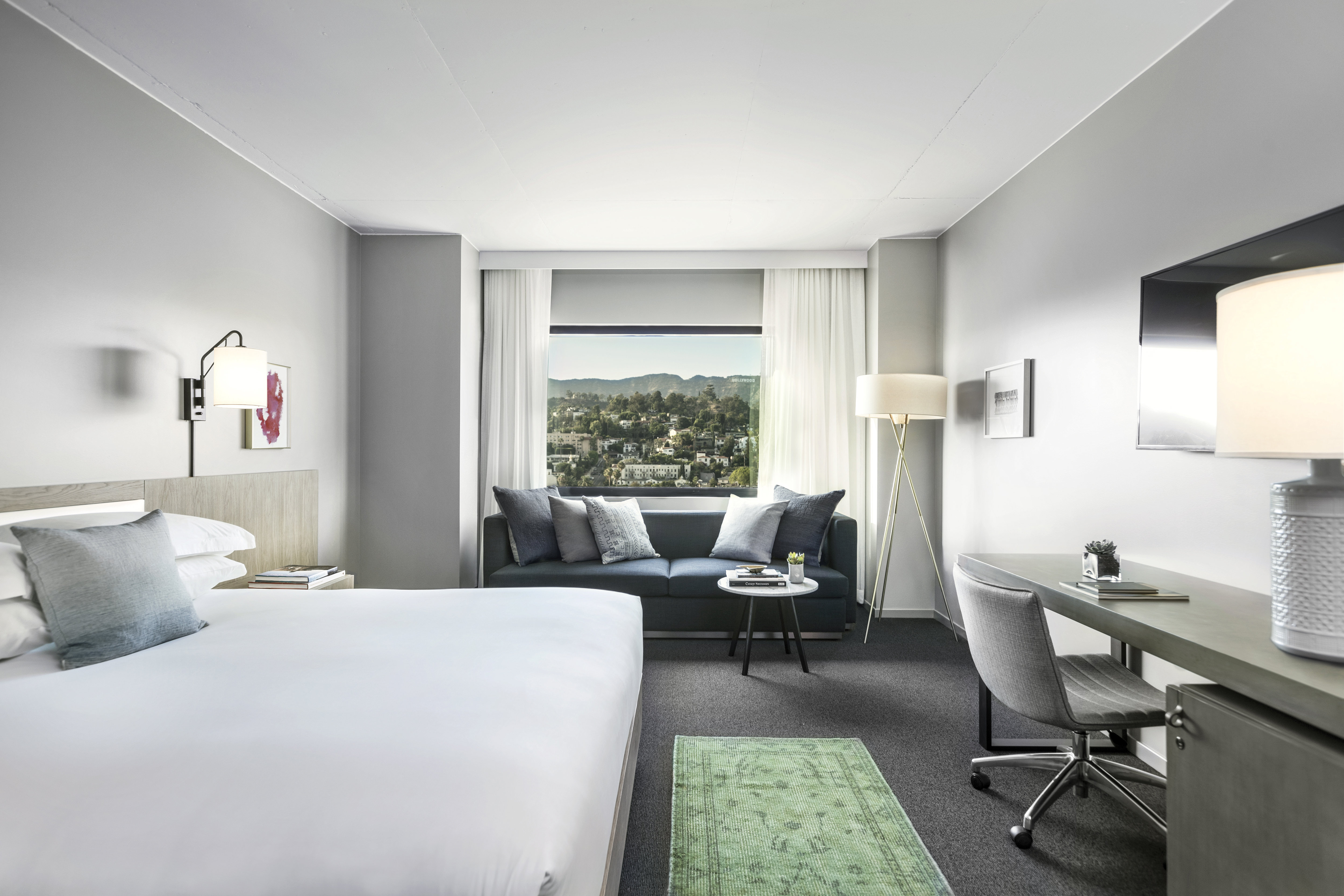 Room, King Bed, Hollywood Hills View