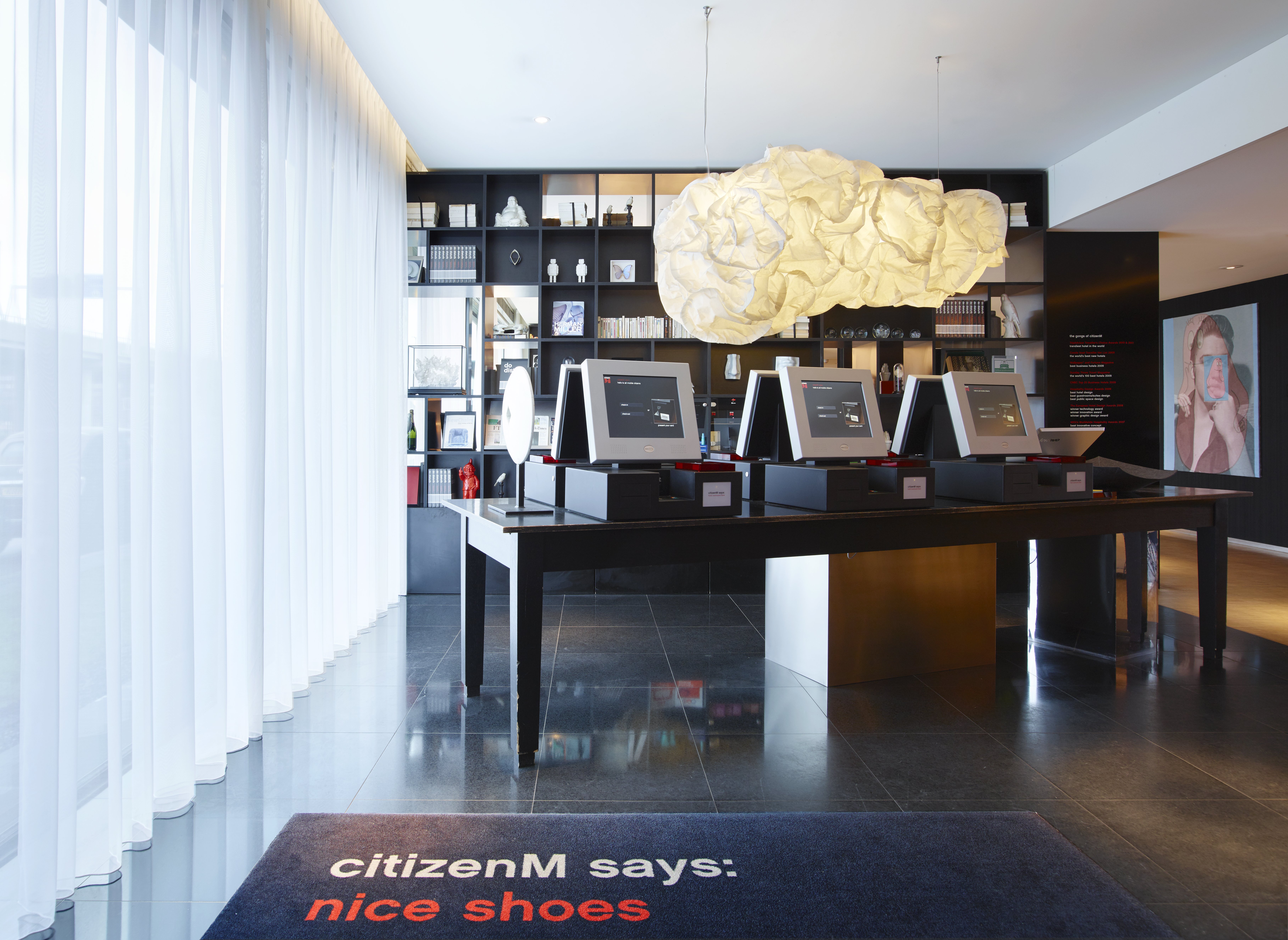 Lobby at CITIZENM SCHIPHOL AIRPORT HOTEL, AMSTERDAM