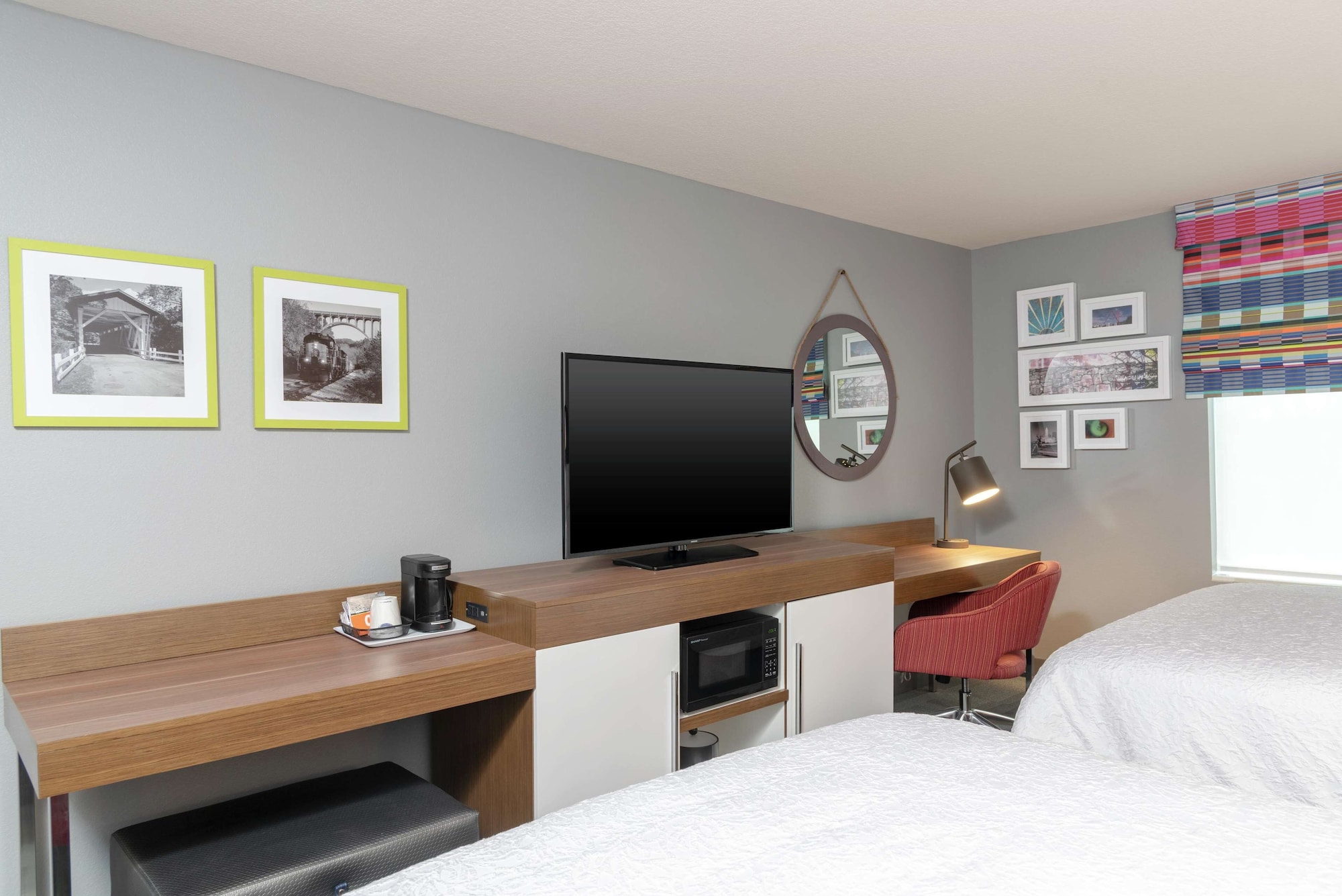 استوديو بسرير كينج مع أريكة لذوي الإعاقة، Hampton Inn & Suites By Hilton Xenia Dayton 2/3