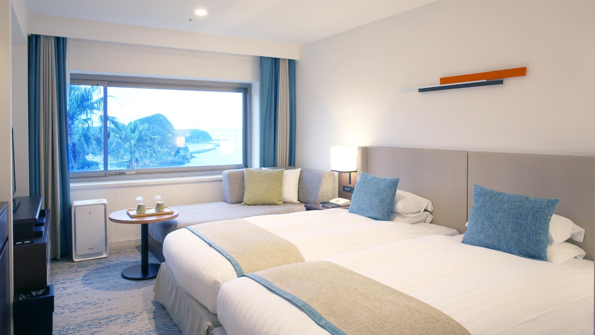 Superior, Twin Beds, Side Ocean View, Ocean View
