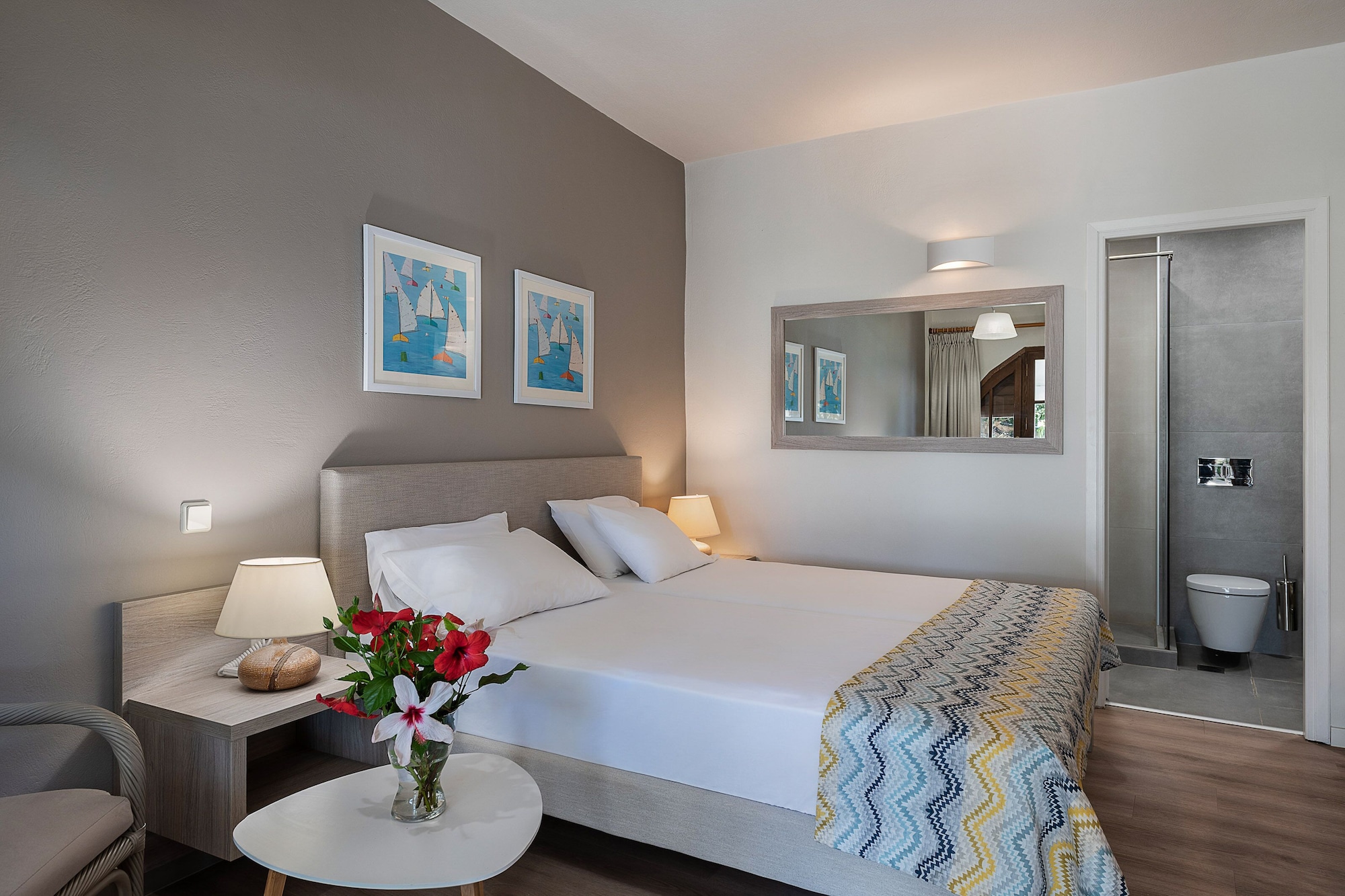 استوديو بسريرين منفصلين، Alianthos Suites 2/3