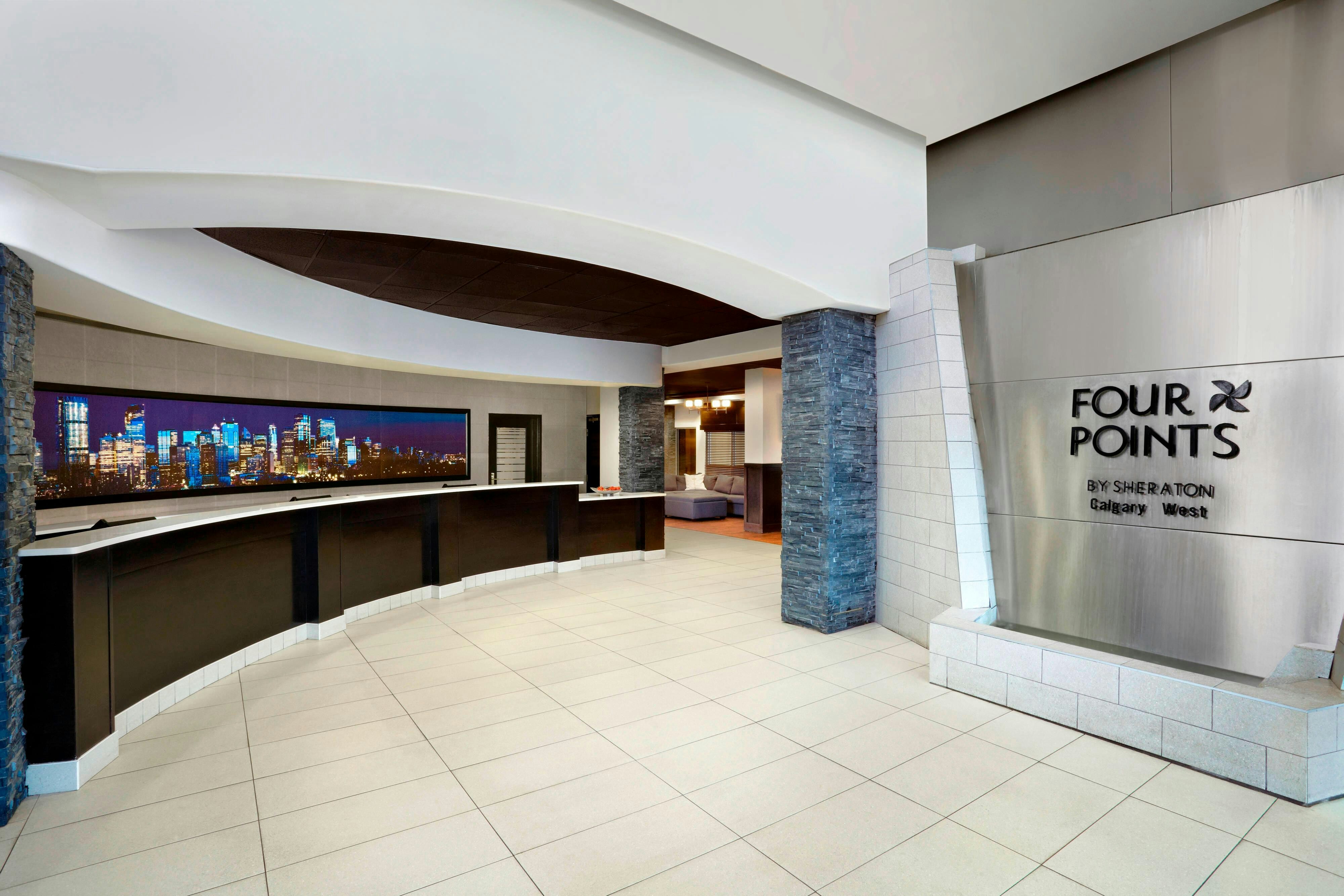 Lobby at Four Points by Sheraton Hotel & Suites Calgary West, CALGARY