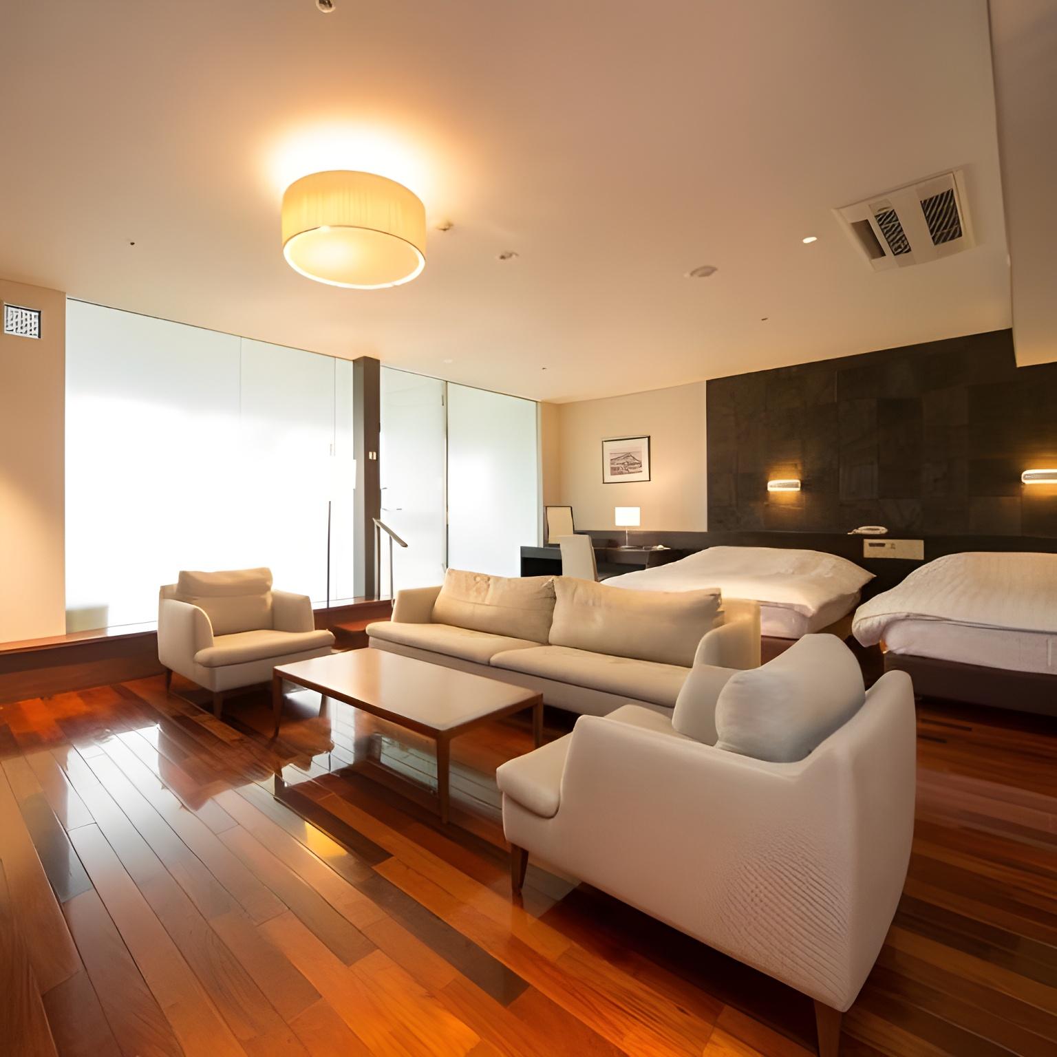 Room, Twin Beds, Hot Tub, Top Floor