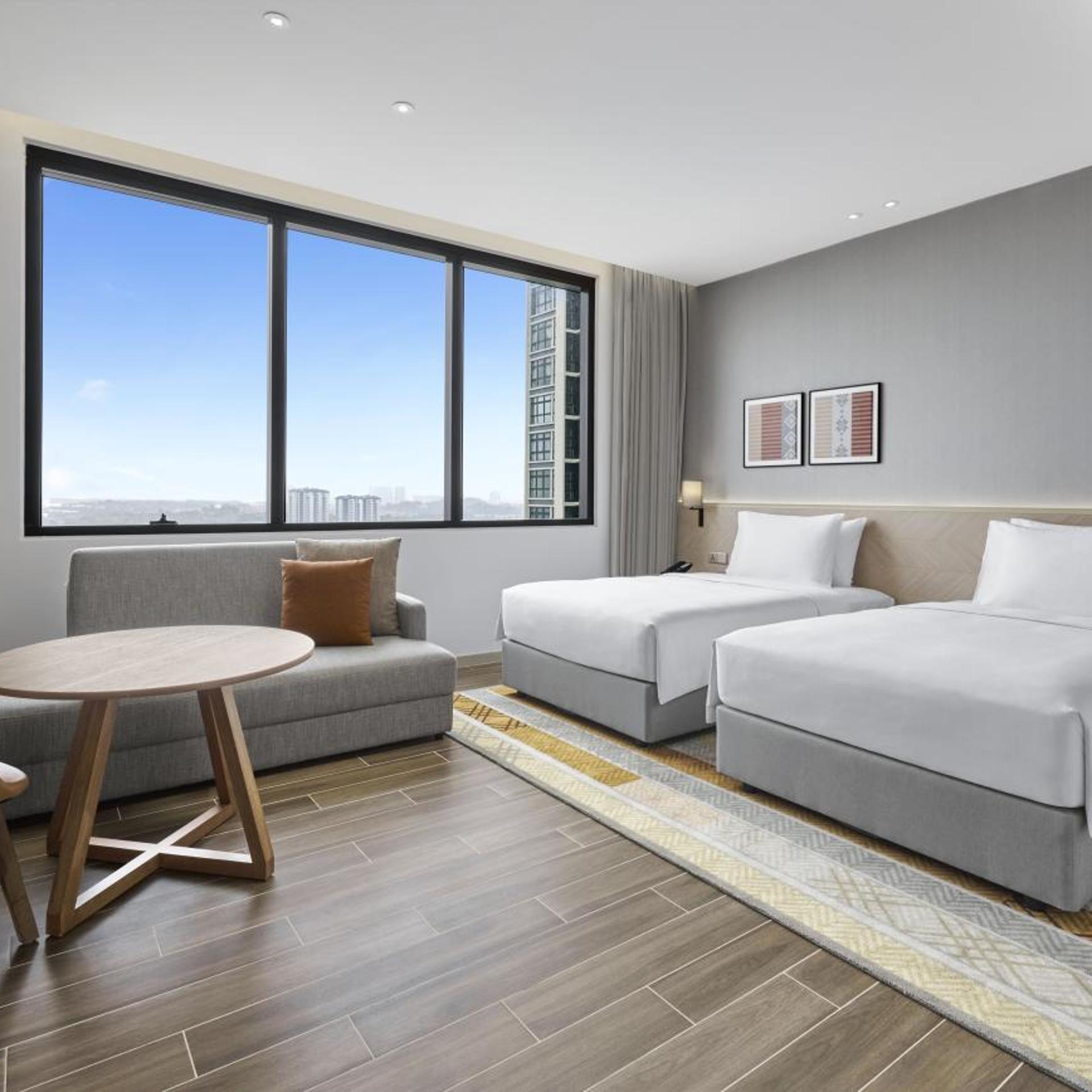 غرفة بسريرين منفصلين