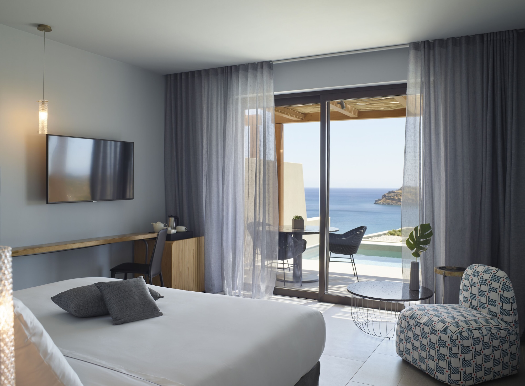 غرفة سوبيريور بسرير كوين بإطلالة على البحر بمسبح خاص، Cayo Exclusive Resort and Spa 2/2