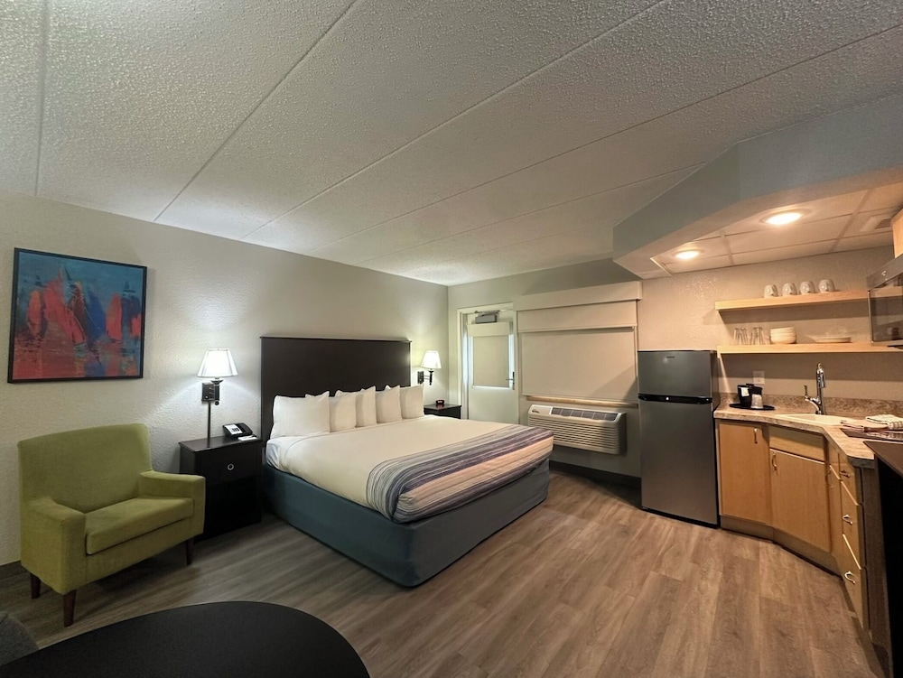 Efficiency, King Bed, Water View, High Floor