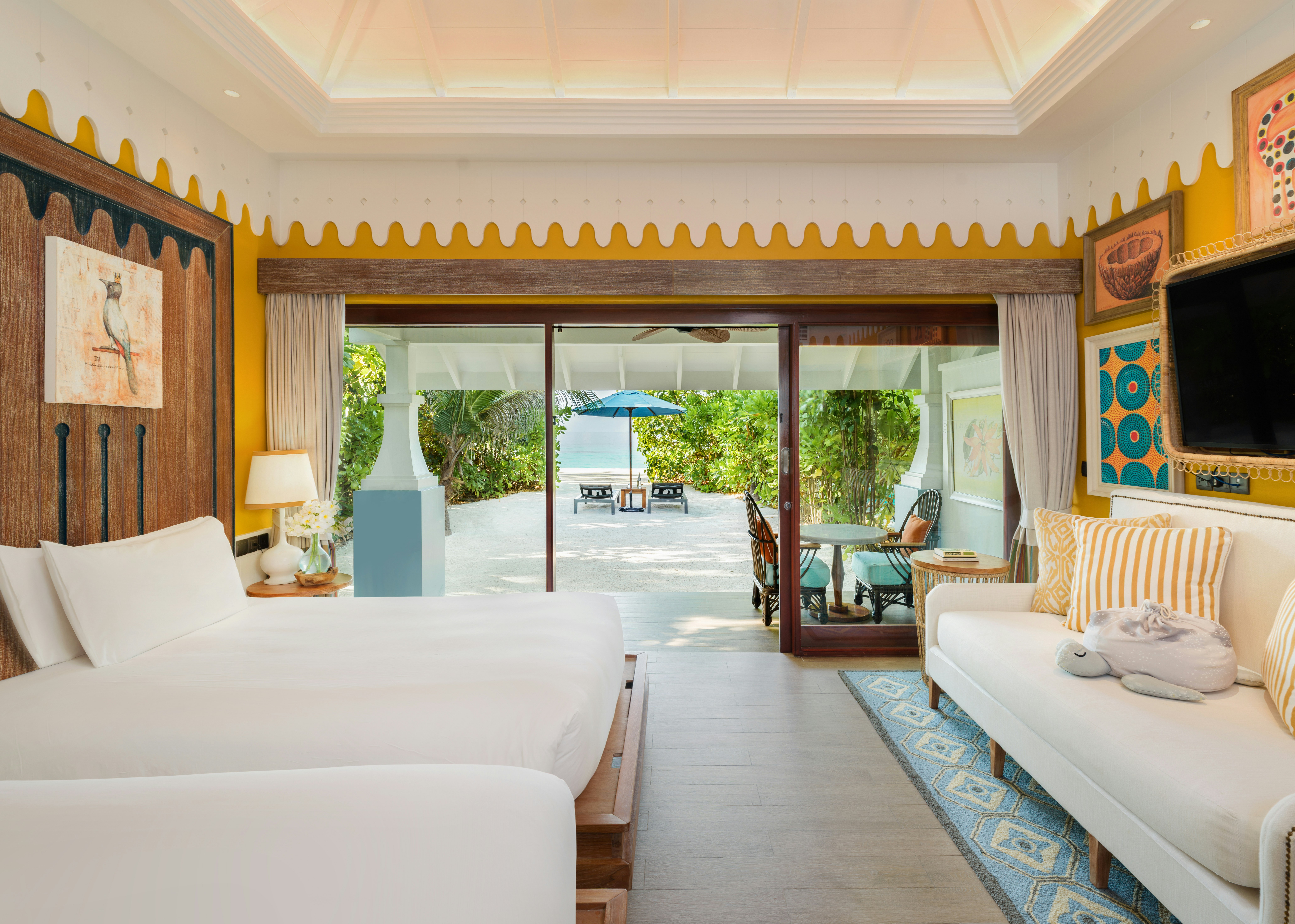 Beach Villa, Twin Beds