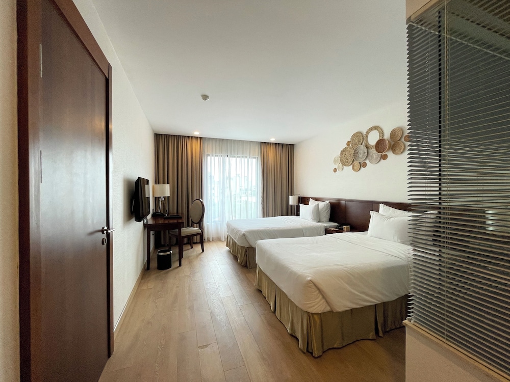 غرفة بسريرين منفصلين بإطلالة على المدينة، The Ann Hanoi Hotel 10/10
