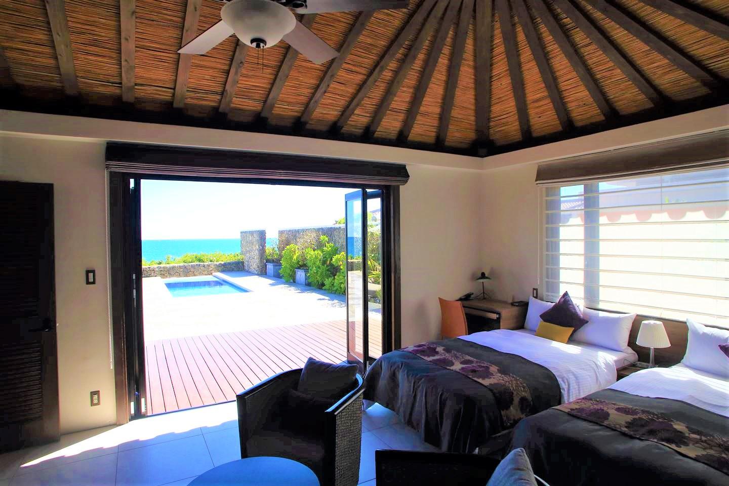 Luxury, Suite, Villa, Twin Beds, Ocean View