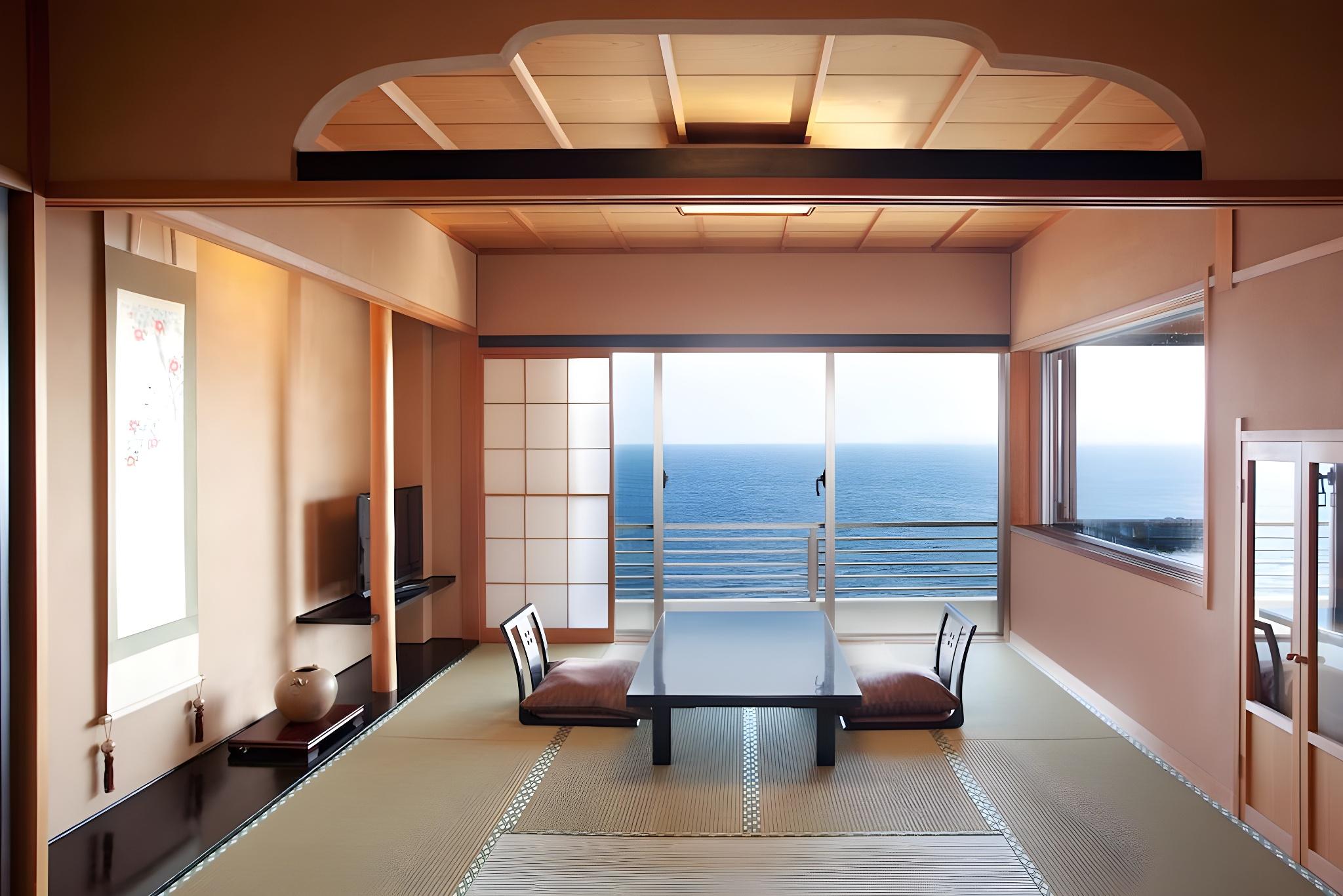 Japanese, French Bathroom, Ocean View, Private Bathroom, Tatami