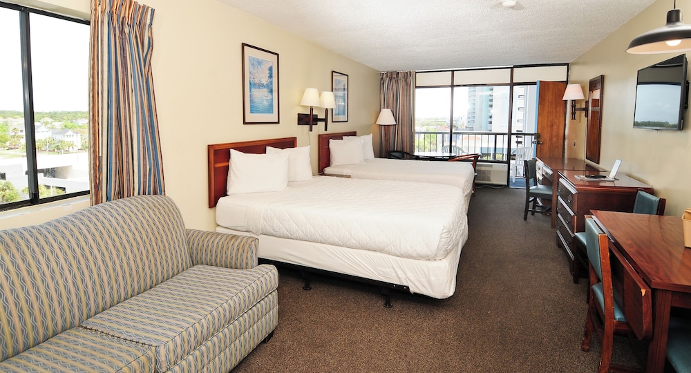1 Bedroom, Efficiency, 2 Queen Beds, Side View