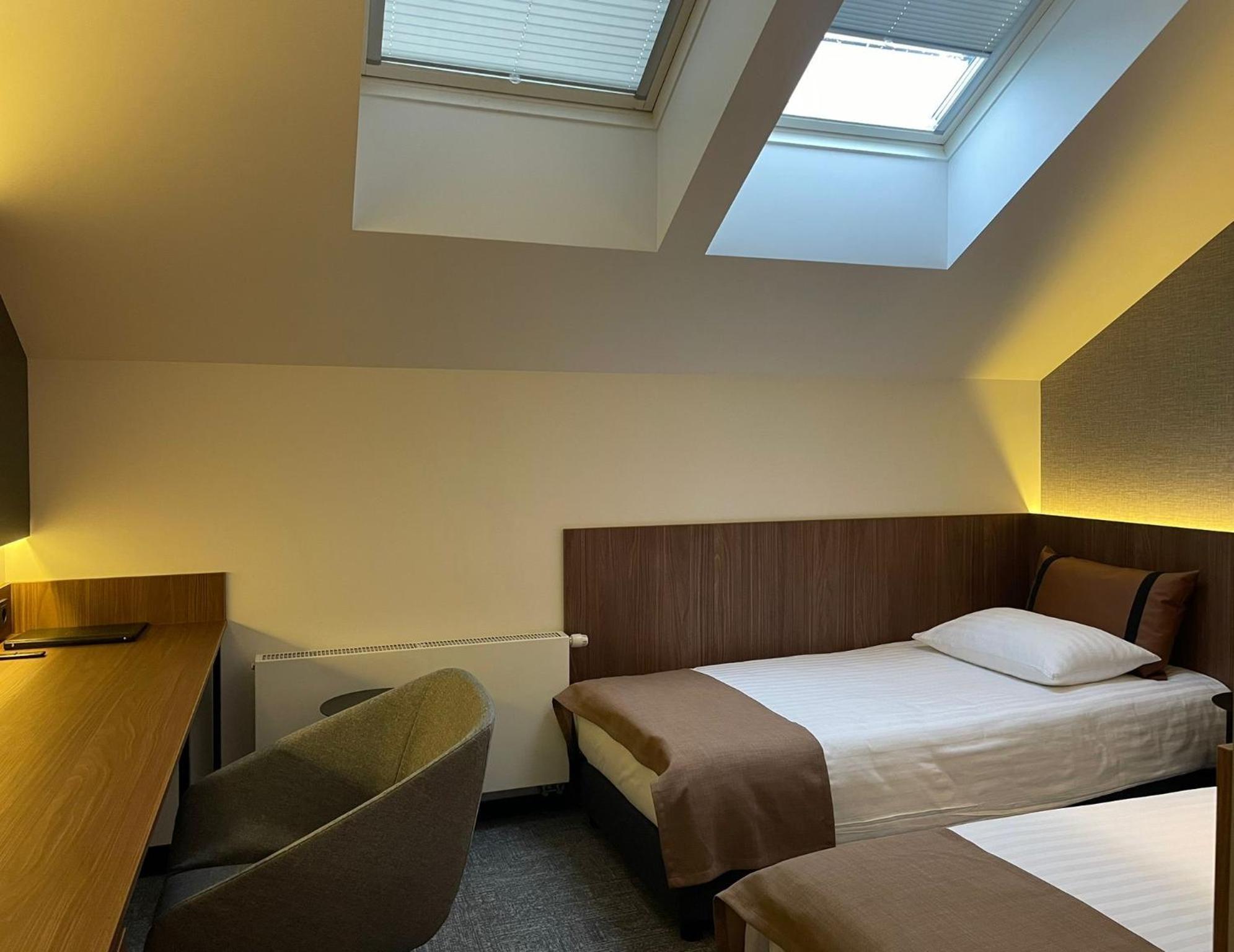 Room, Twin Beds, Attic