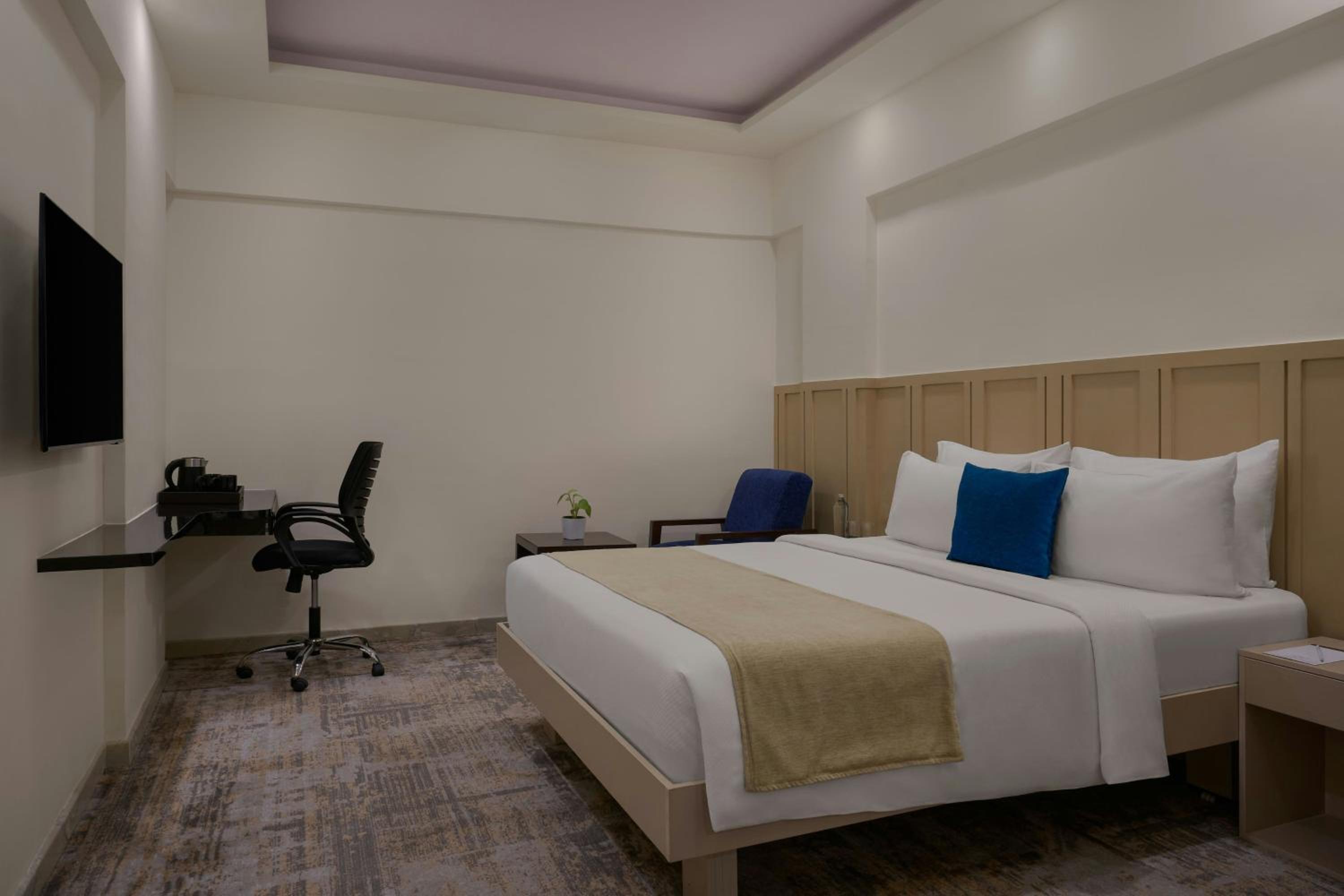Green, Studio, Queen Bed