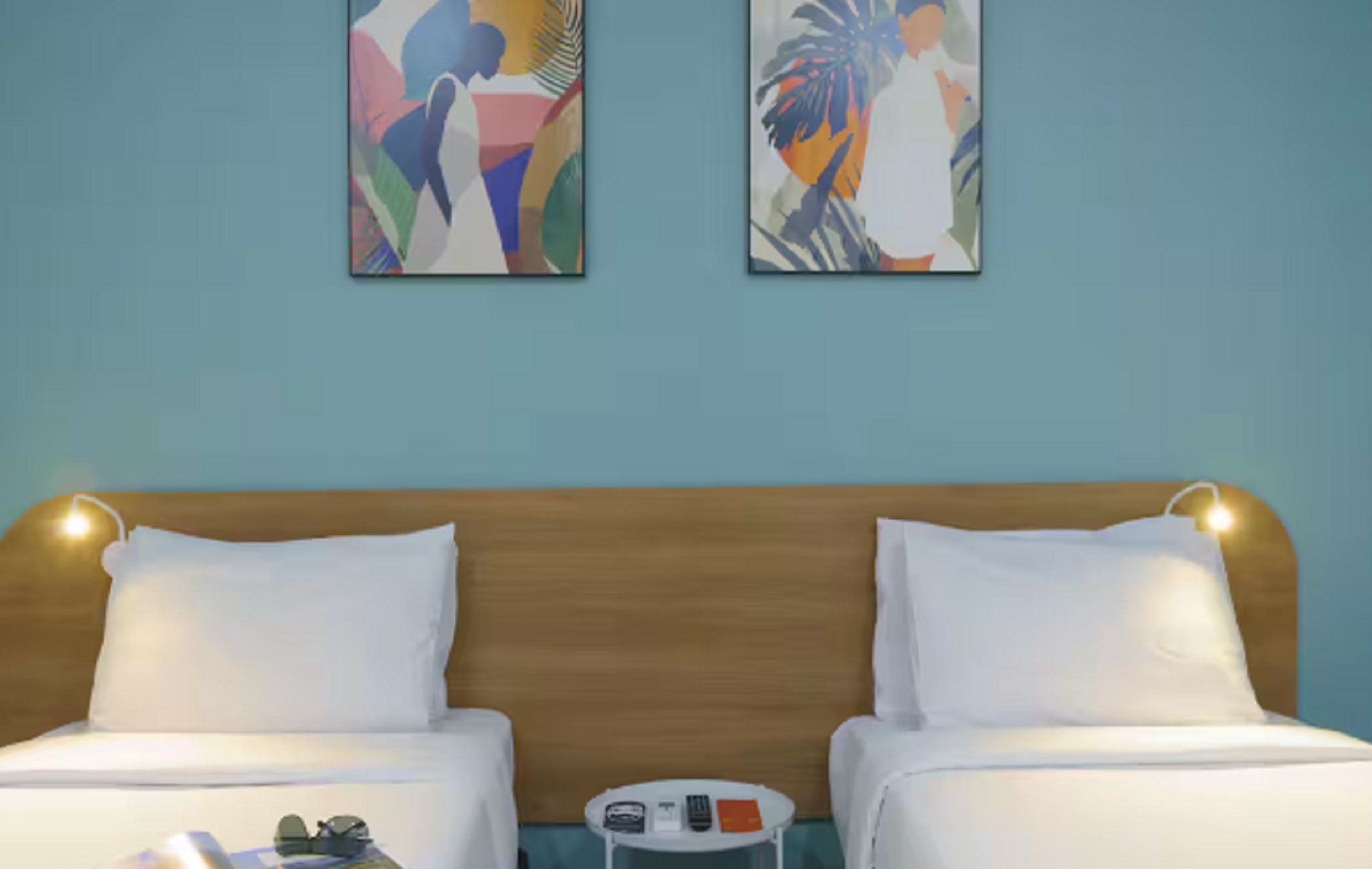 غرفة بسريرين منفصلين بشرفة، B&B HOTEL Rio de Janeiro Copacabana 5/6