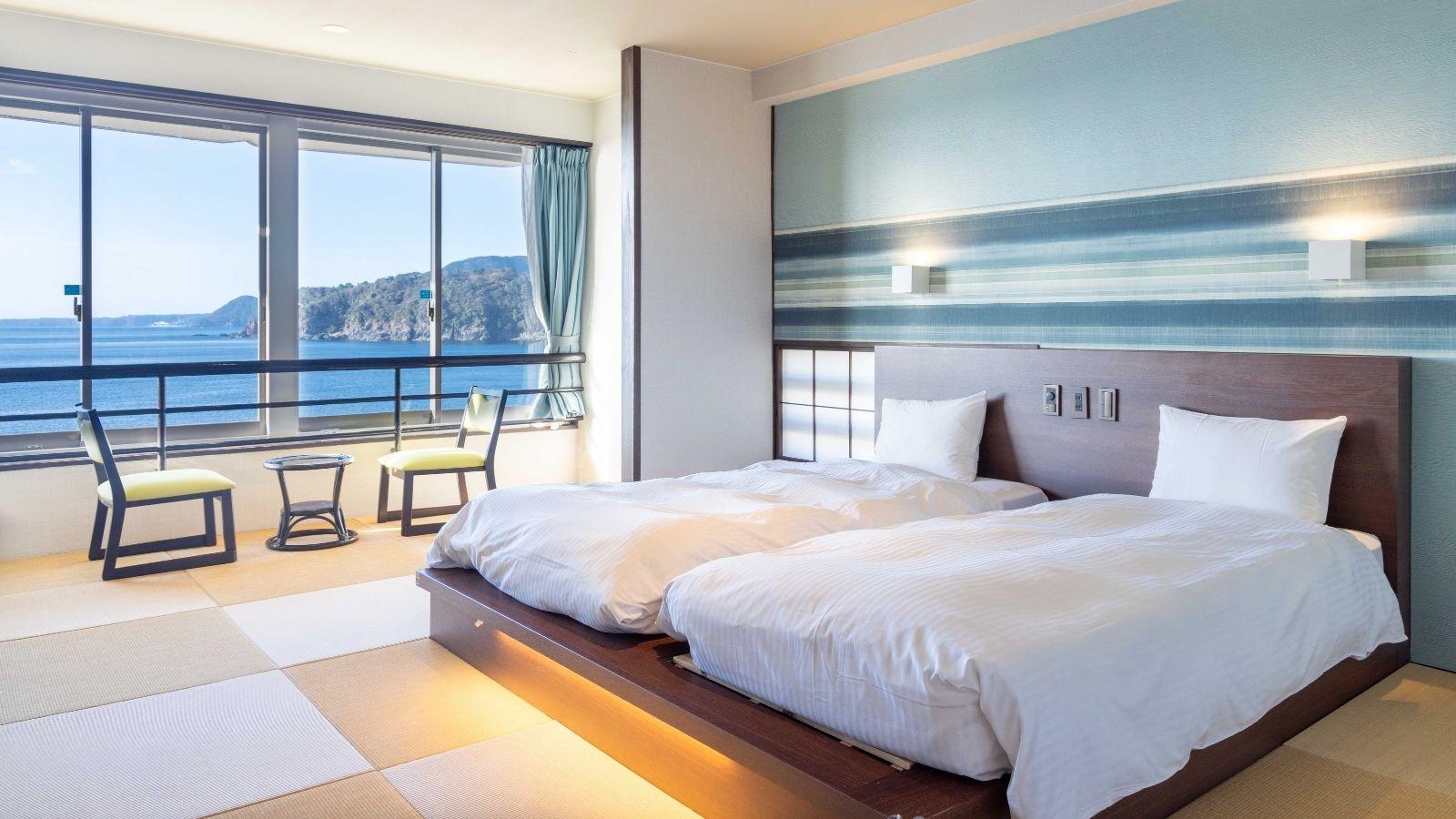 Japanese, Night View, Ocean View, Tatami