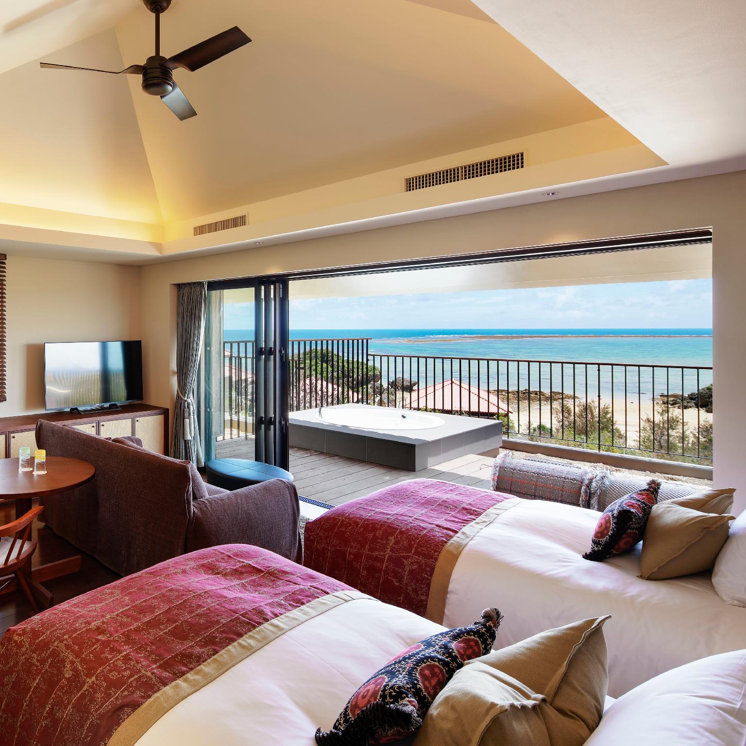 Premium, Twin Beds, Ocean View
