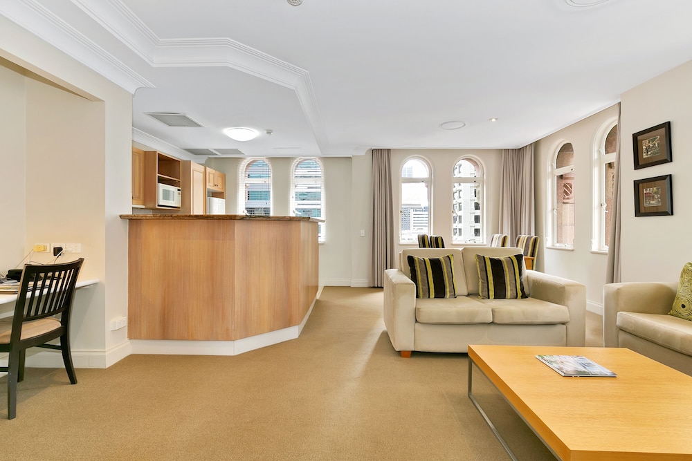 Lobby at The Manor Apartment Hotel, BRISBANE