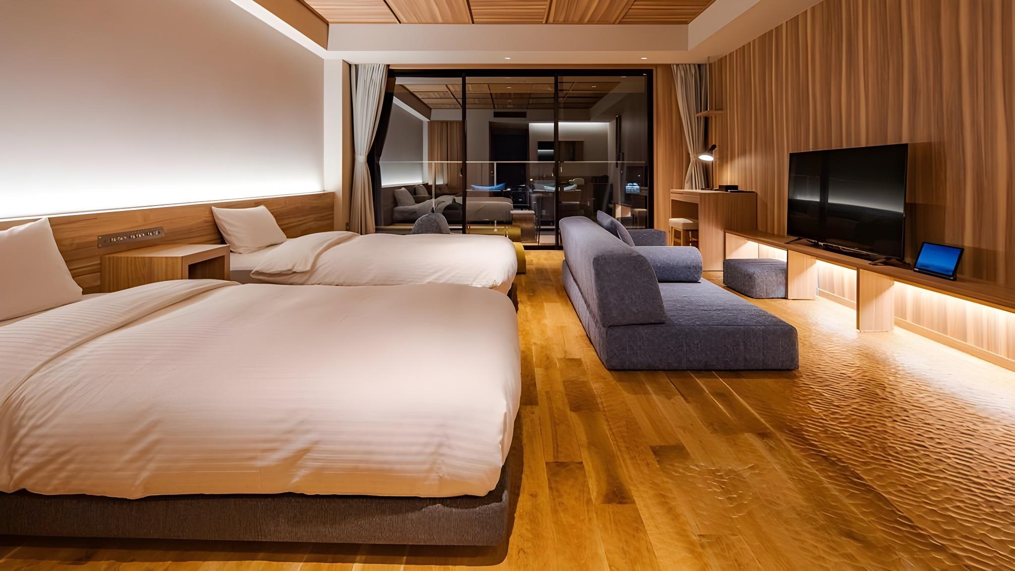 Premium, Deluxe, Twin Beds, Inland Sea View, Ocean View
