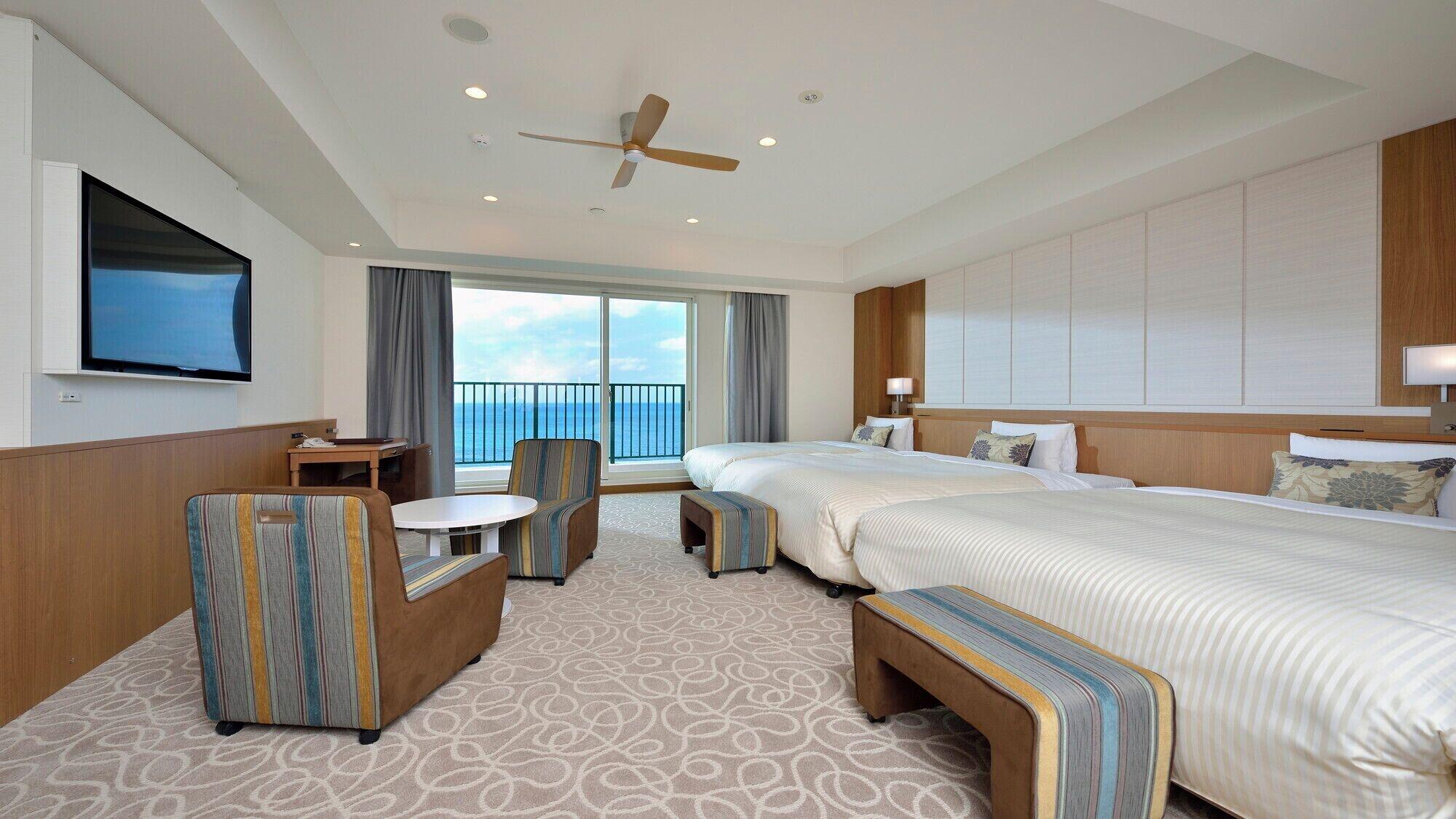 Sunset, Junior Suite, Triple, 3 Beds, Ocean Front, Annex