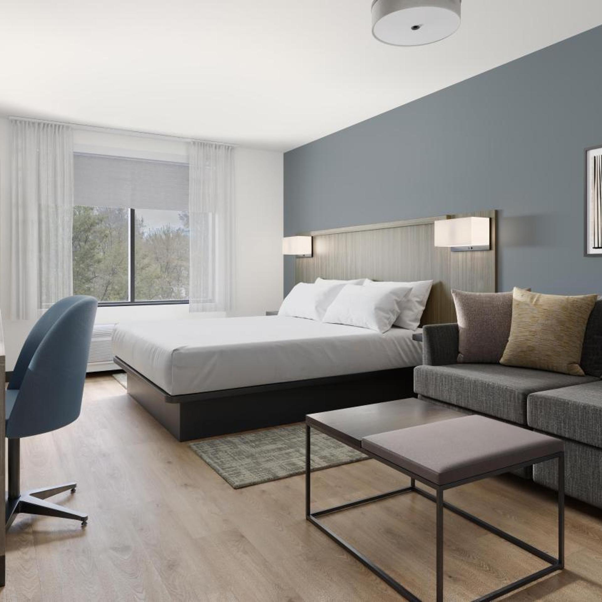 غرفة بسرير كينج مع أريكة، Hyatt Place Nashville Opryland 3/9