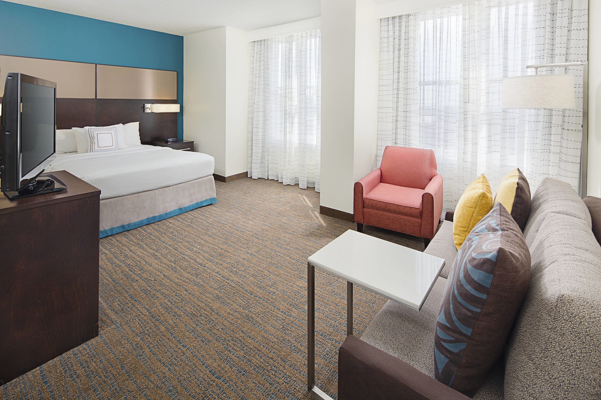 1 Bedroom, Suite, Queen Bed, Residence Inn Atlanta Downtown By Marriott 3/10