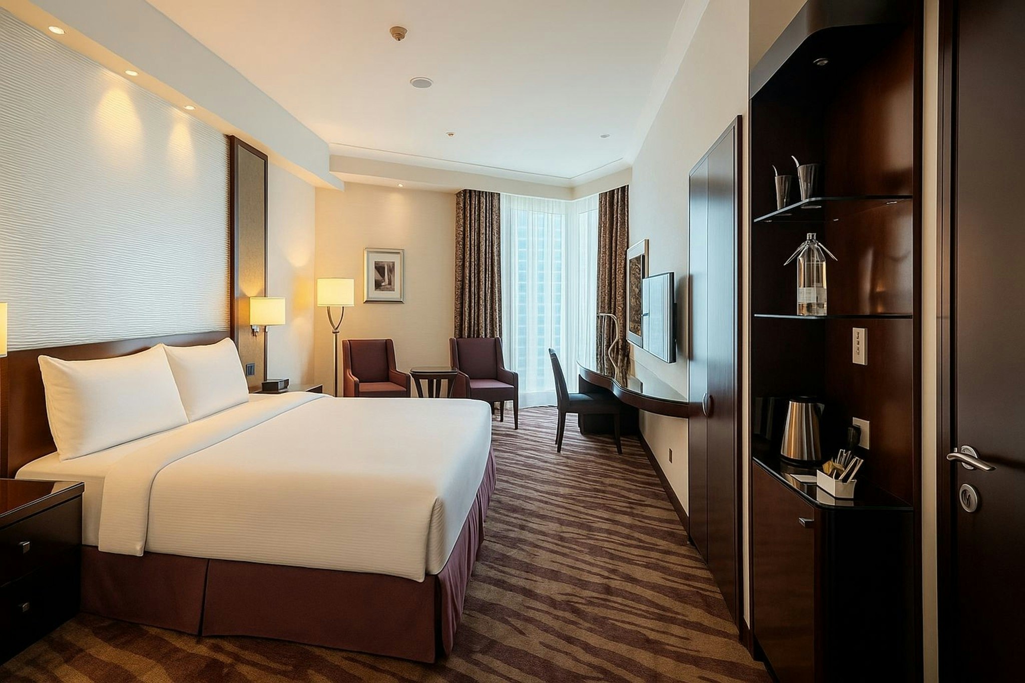 SPACIOUS, KING BED