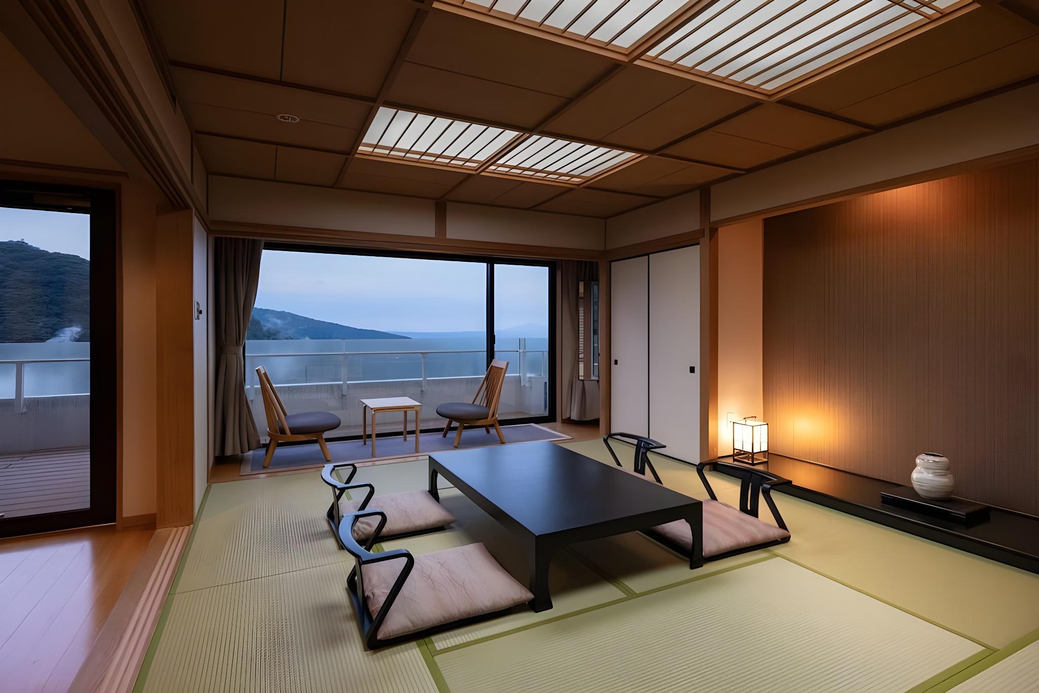 Japanese, Premier, Deluxe, Single Bed, Yukemuri View