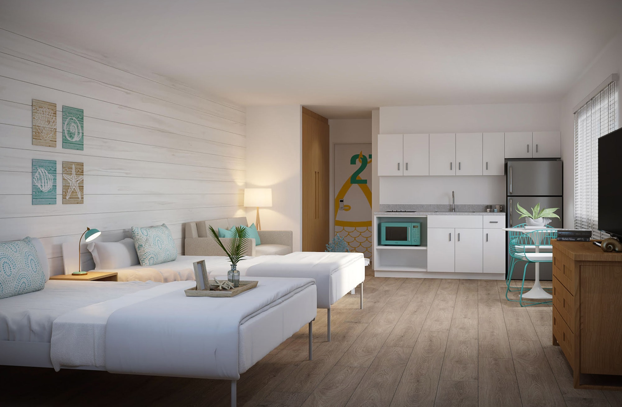 Deluxe, Villa, 2 Double Beds, Sea Side, Ocean View