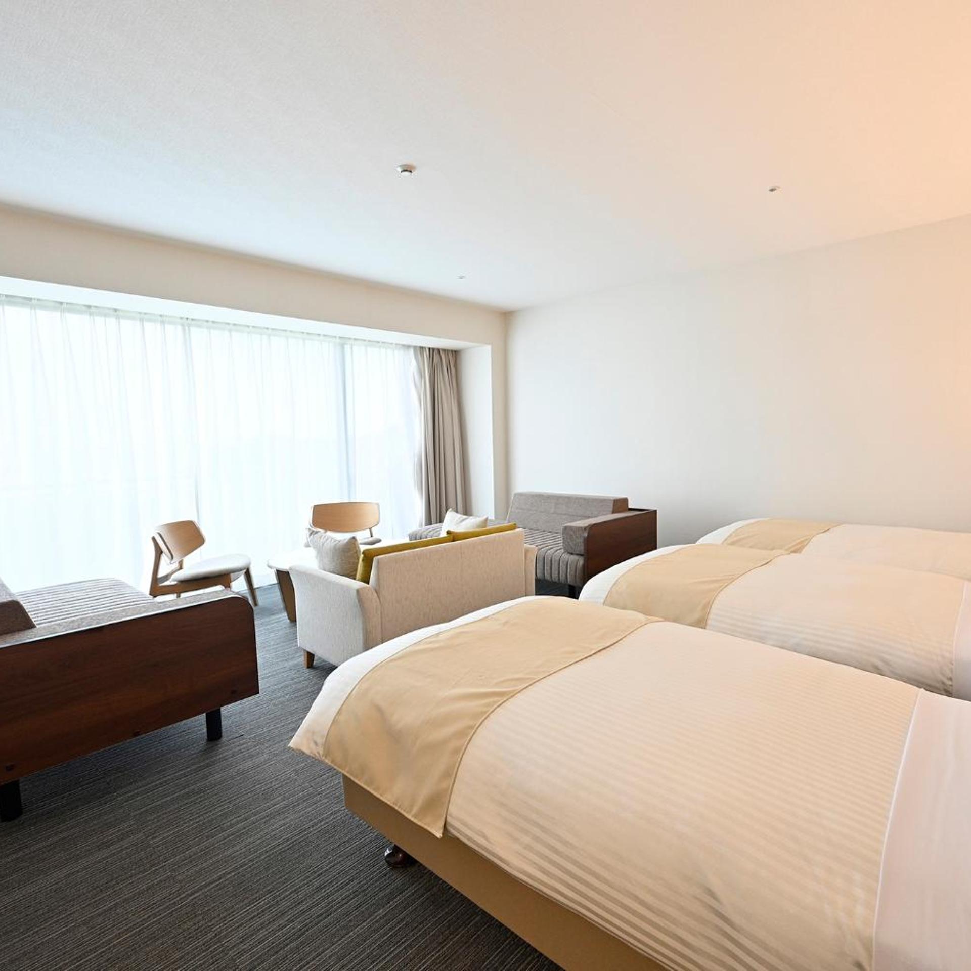 Interior, Junior Suite, Twin Beds, Indoor Bath, High Floor