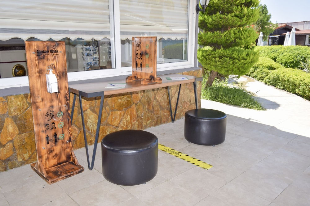 Lobby at Altinkum Bungalows, SIDE