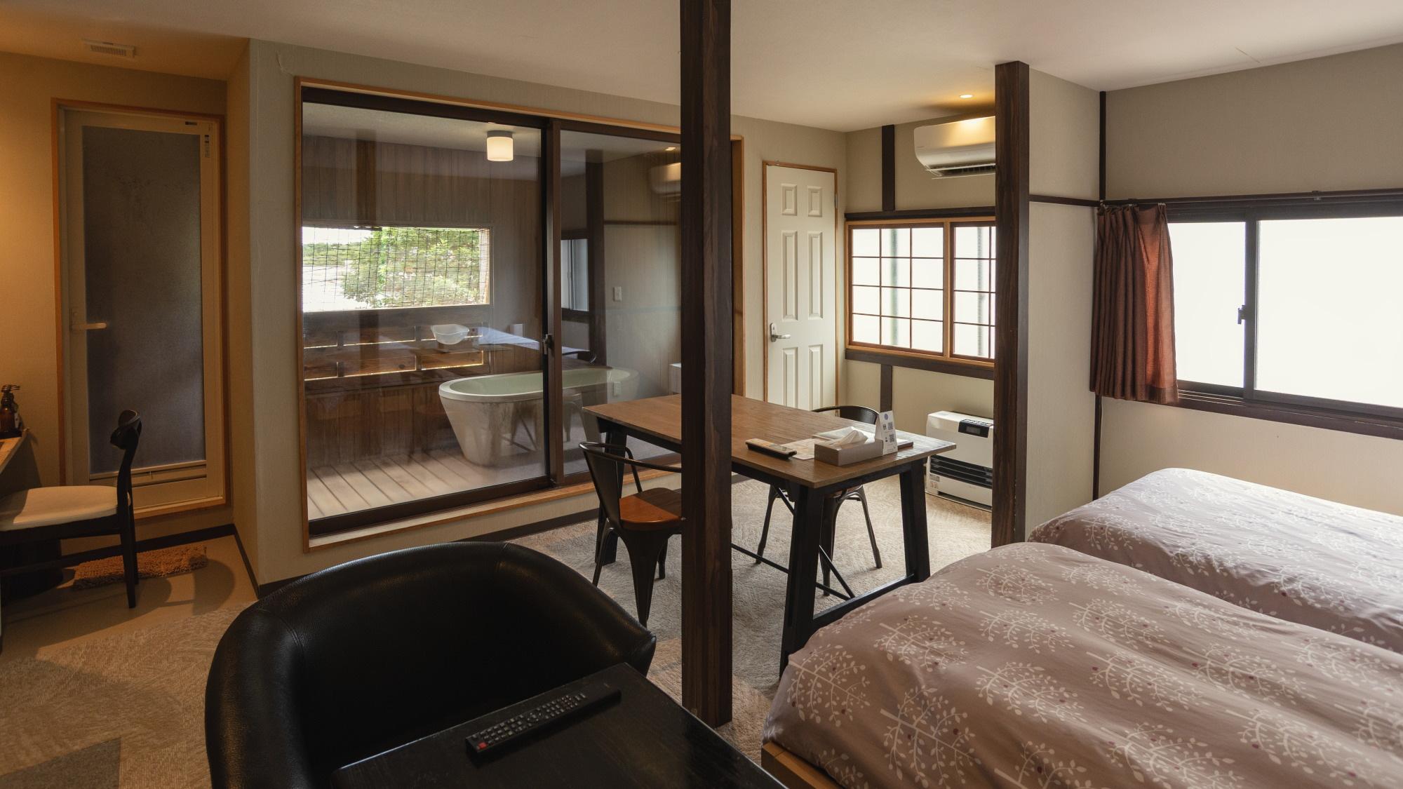 Standard, Twin Beds, Semi Outdoor Bath