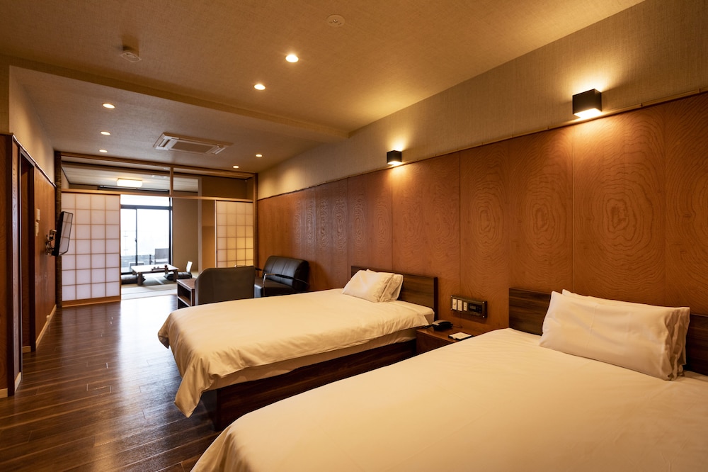 Japanese Western, 2 Double Beds, 2 Futon Beds, Outdoor Bath