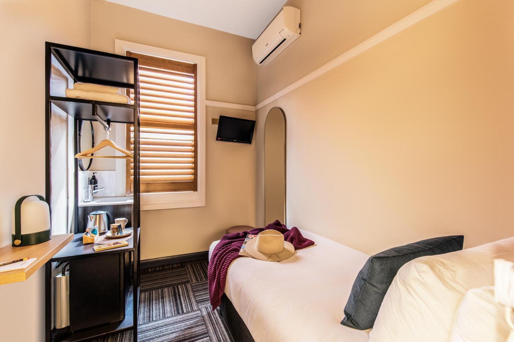 Compact, Single, Shared Bathroom