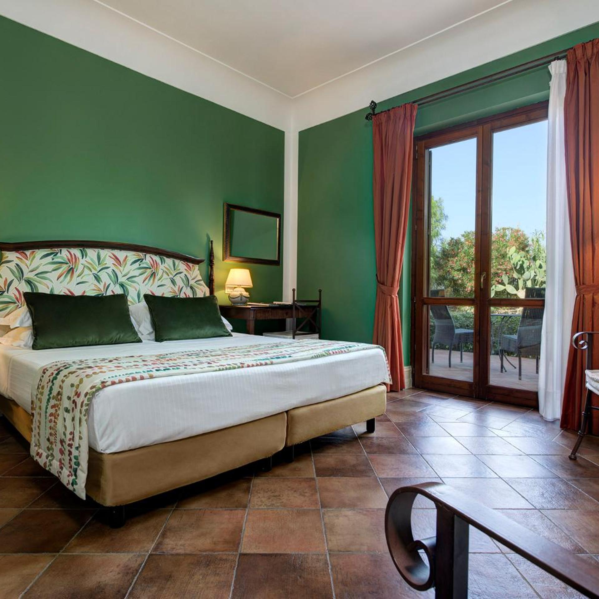 Superior, Double Bed, Country Side View, Terrace