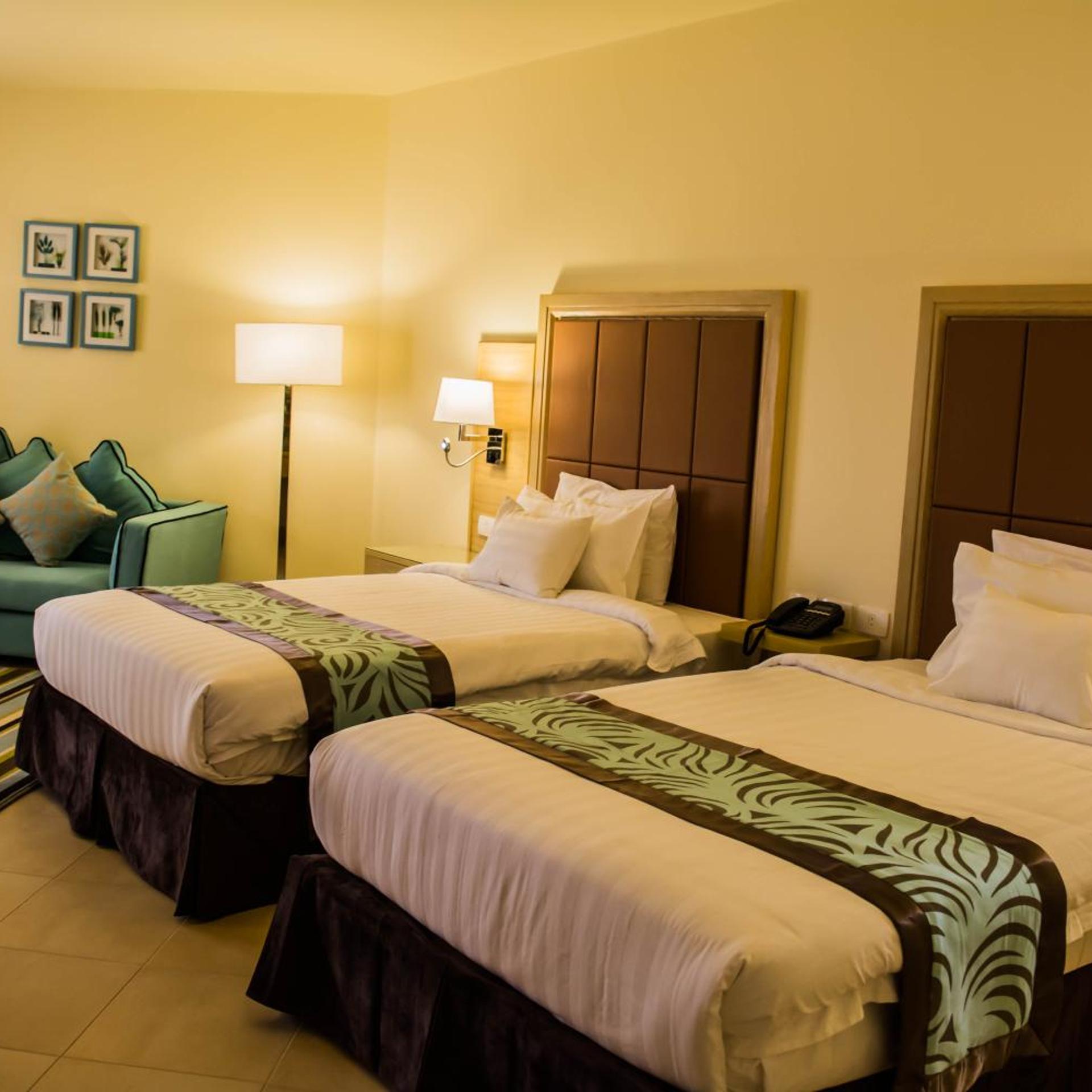 Room, Twin Beds, Sea View
