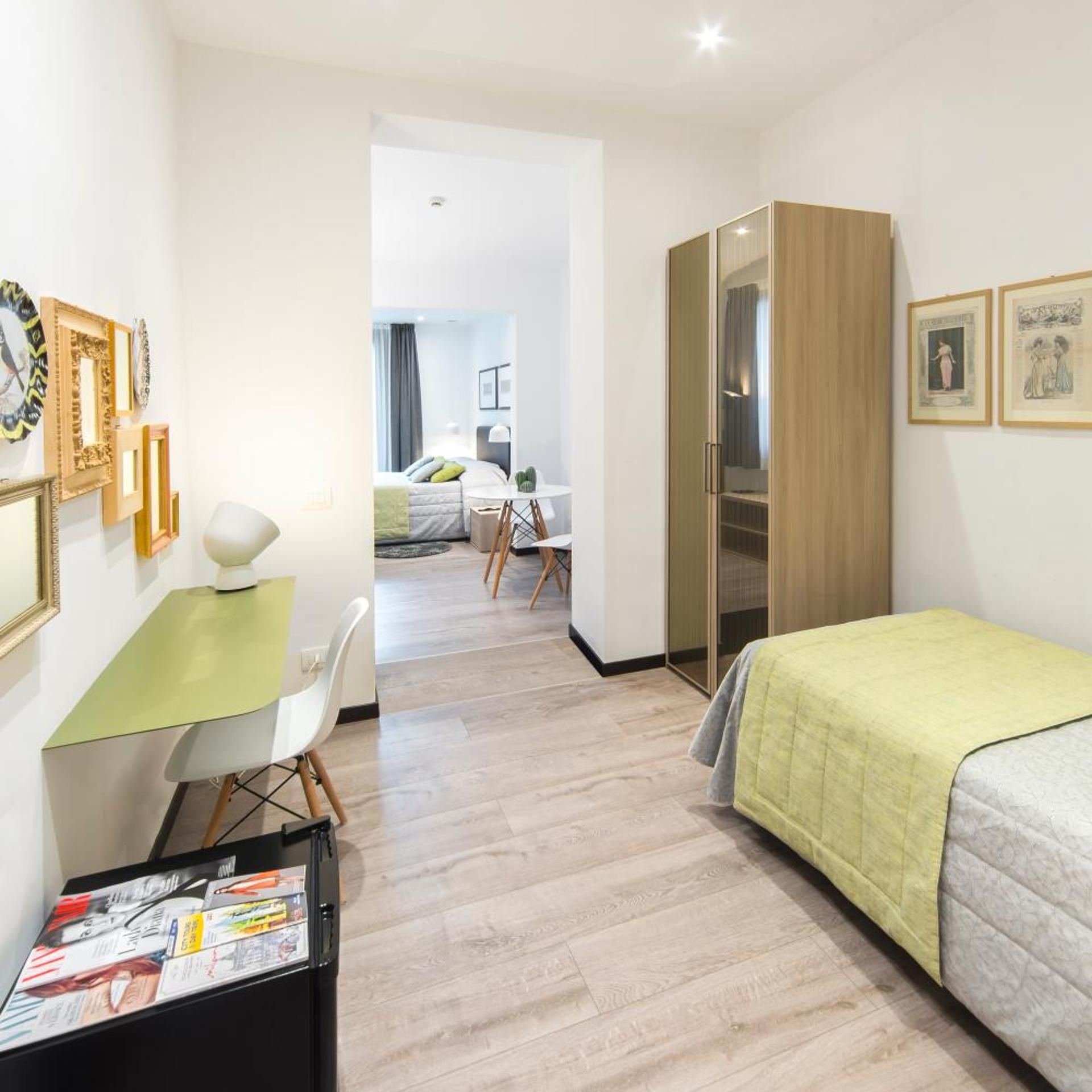 غرفة سوبيريور ثلاثية بسرير فردي، Hotel Bernina 6/9