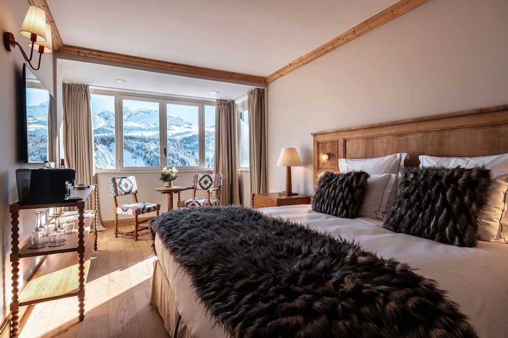 غرفة ديلوكس بسريرين منفصلين، ALPES HOTEL PRALONG 3/7