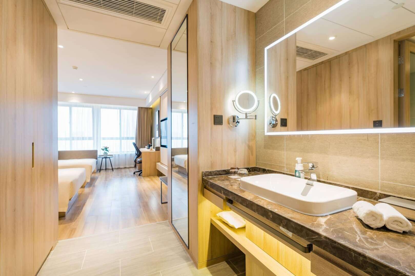 غرفة سوبيريور بسريرين منفصلين، Atour Hotel Nanjing Banqiao 3/5