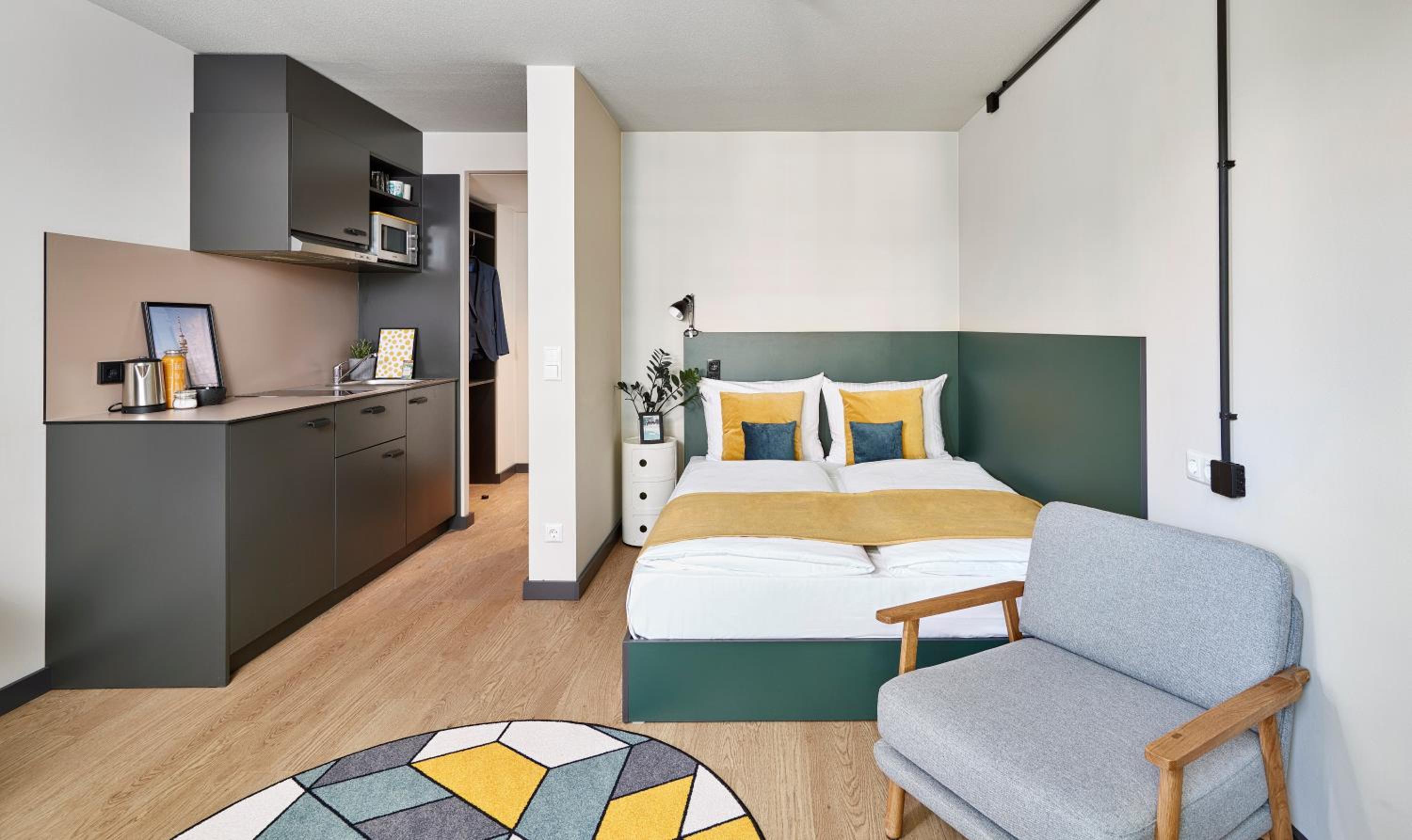Deluxe, Apartment, Double Bed, Balcony