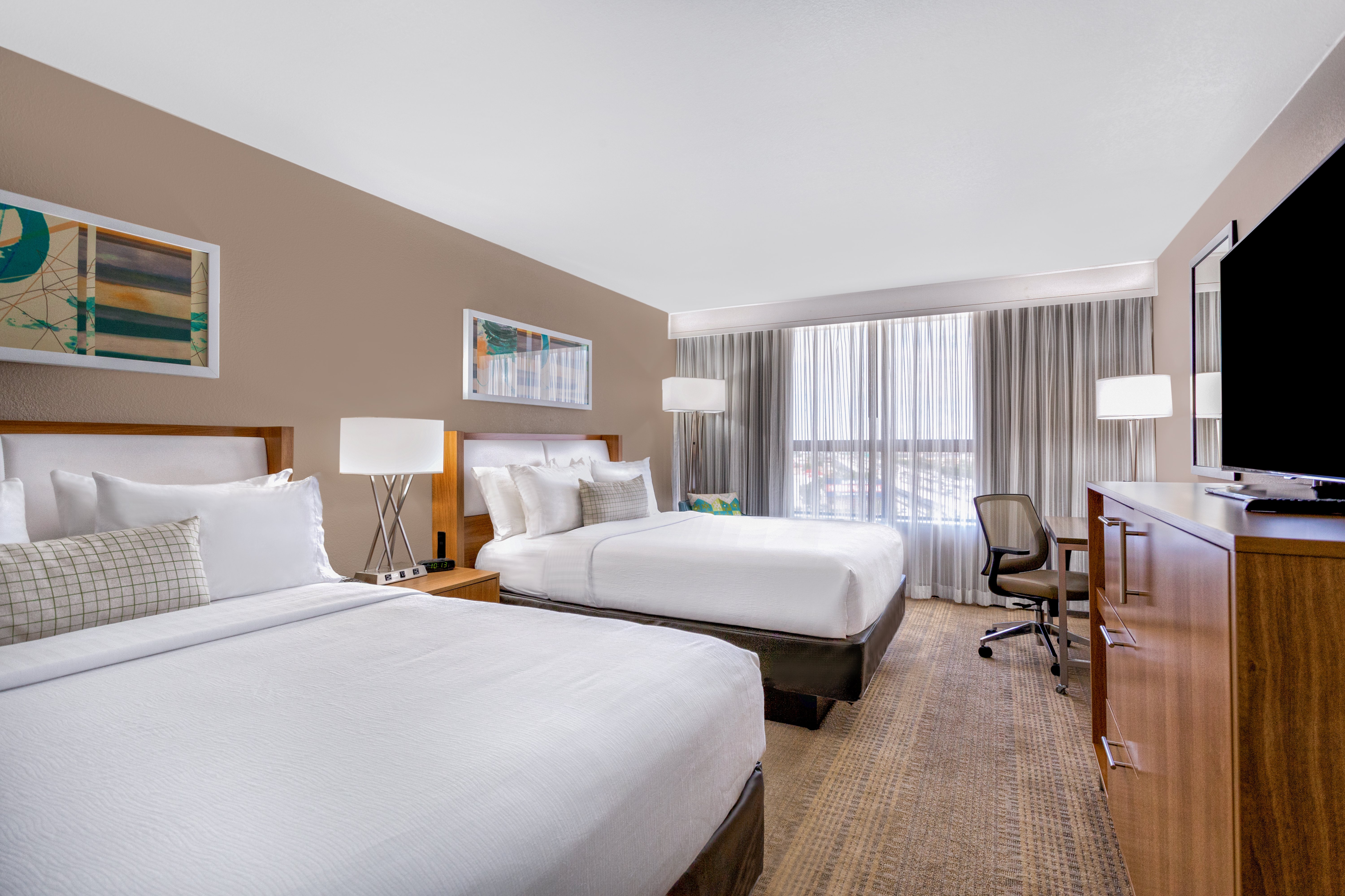 Room, 2 Double Beds, Pool Side